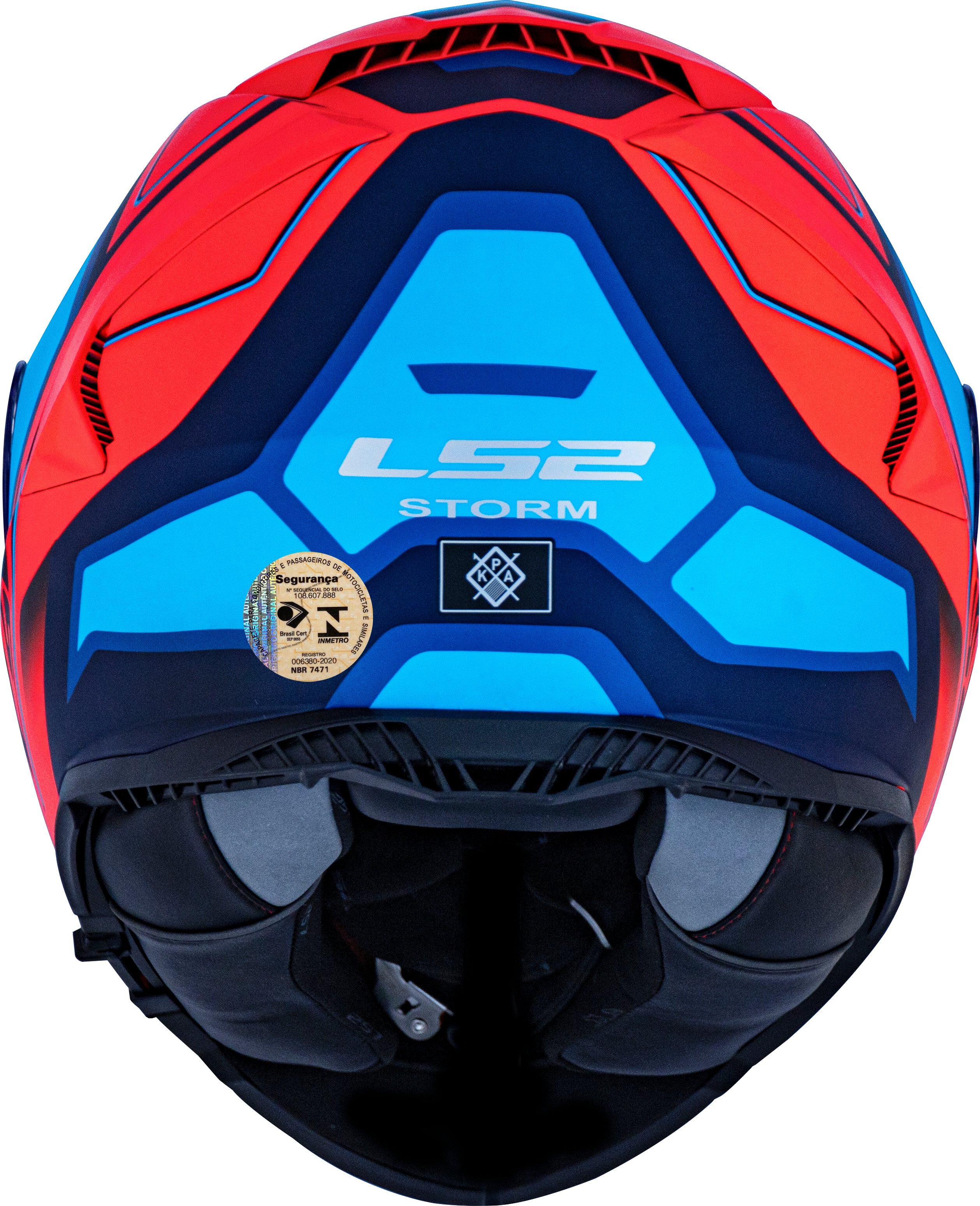 Capacete Ls2 Ff800 Storm Vermelho Azul