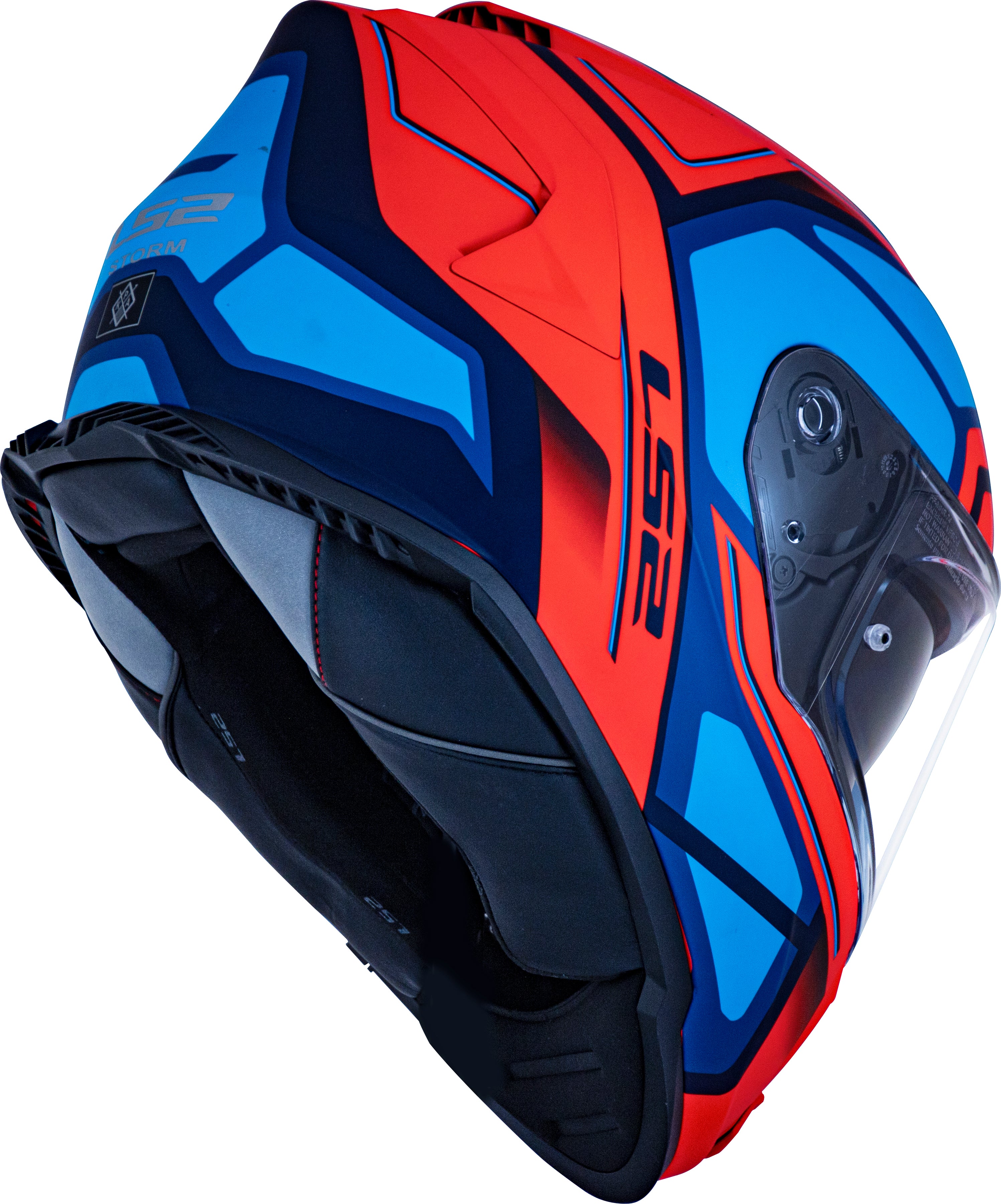 Capacete Ls2 Ff800 Storm Vermelho Azul