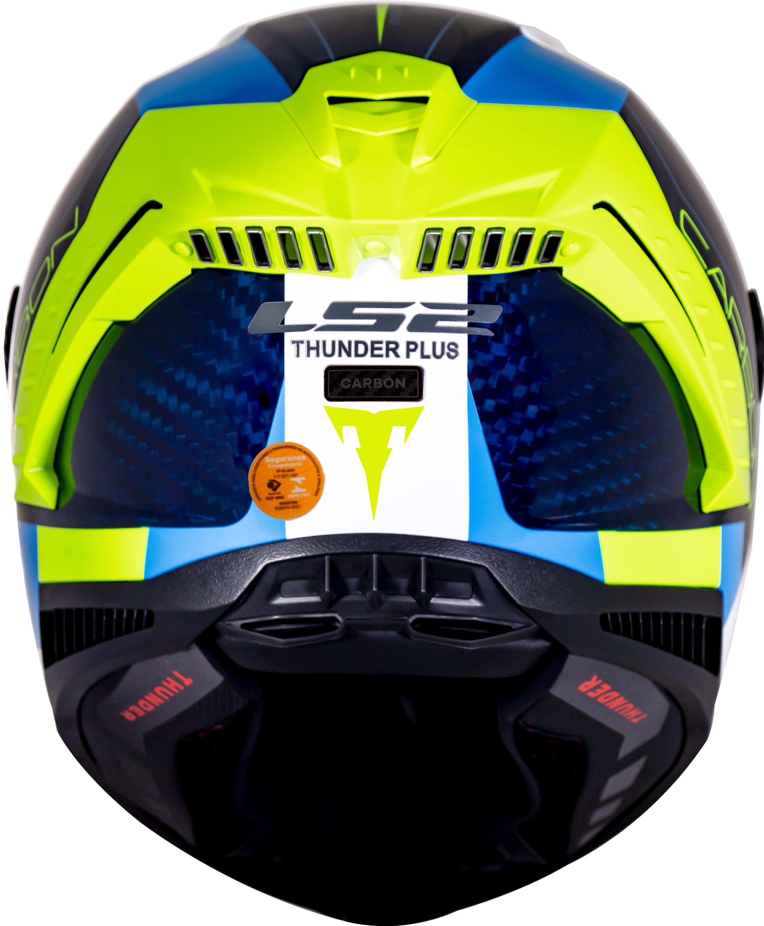 Capacete Ls2 ff805 Thunder Racing 1 Azul