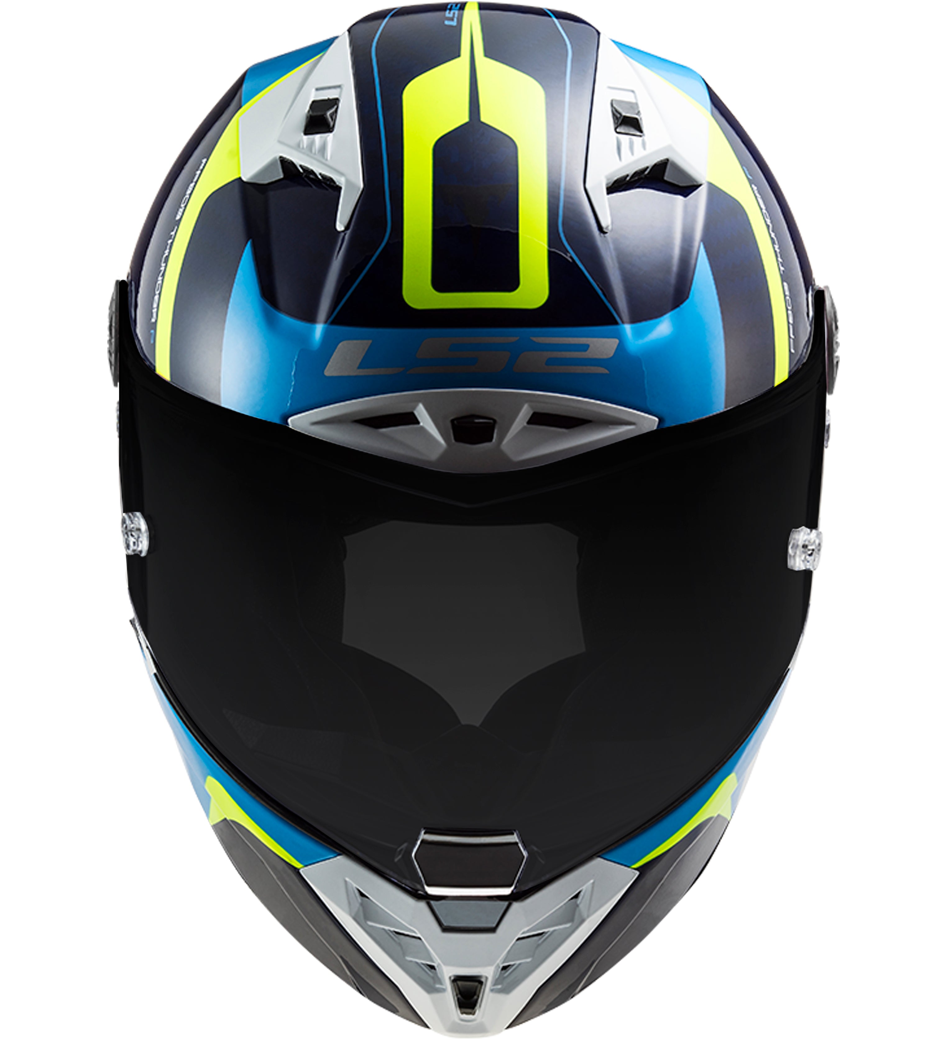 Capacete Ls2 ff805 Thunder Racing 1 Azul