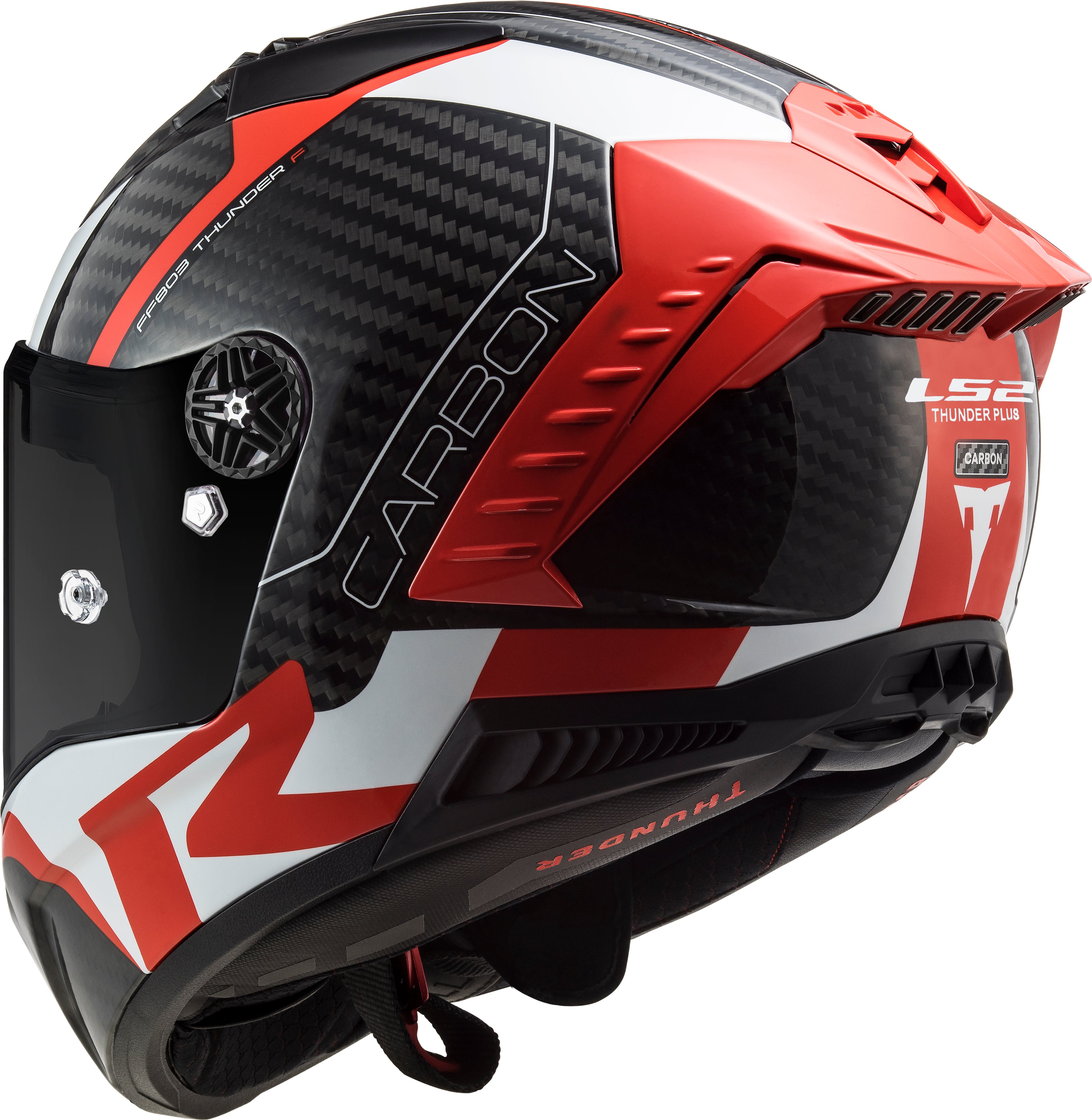 Capacete Ls2 ff805 Thunder Racing 1  Vermelho
