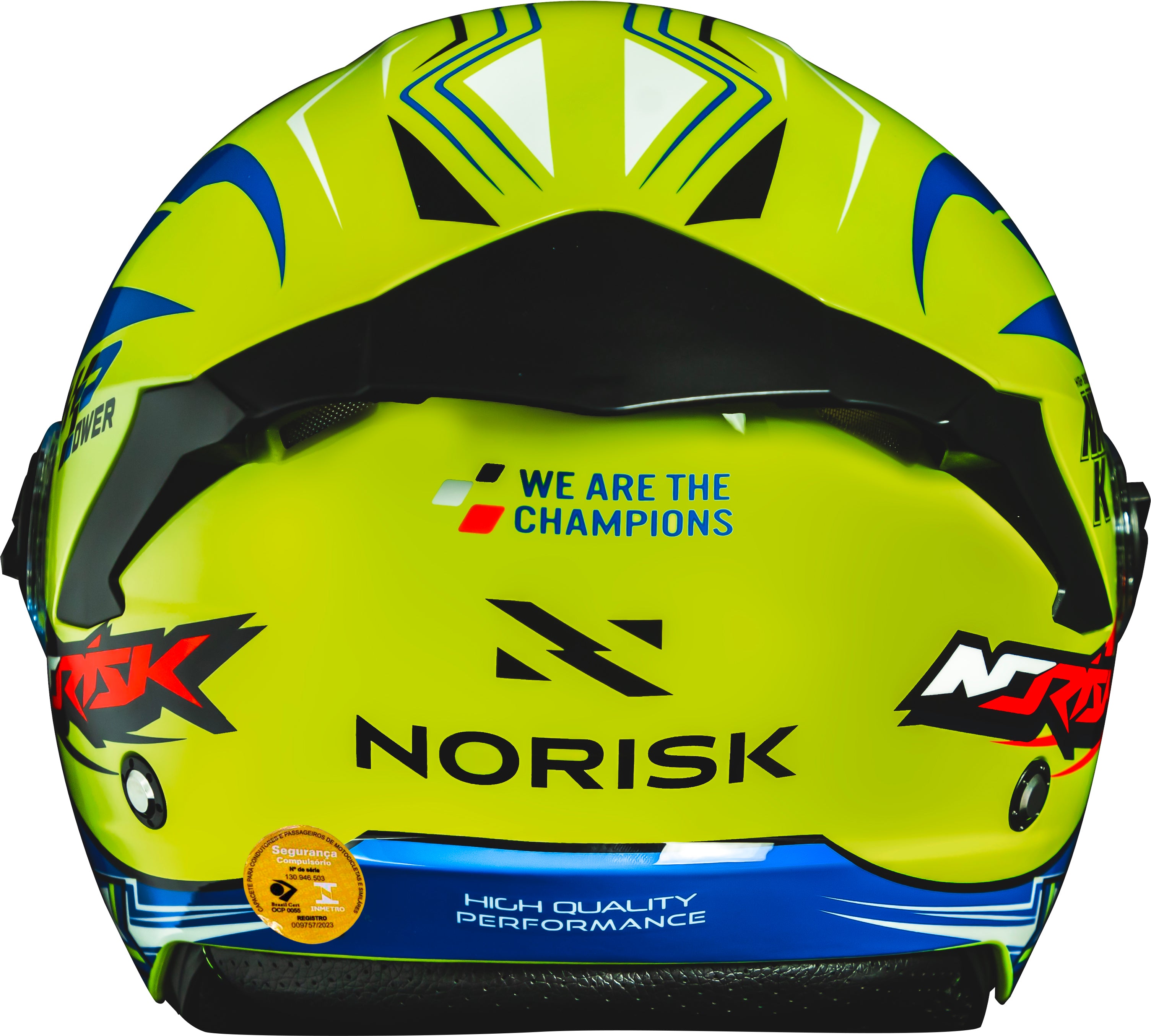Capacete Norisk Neo Galaxy Amarelo Azul
