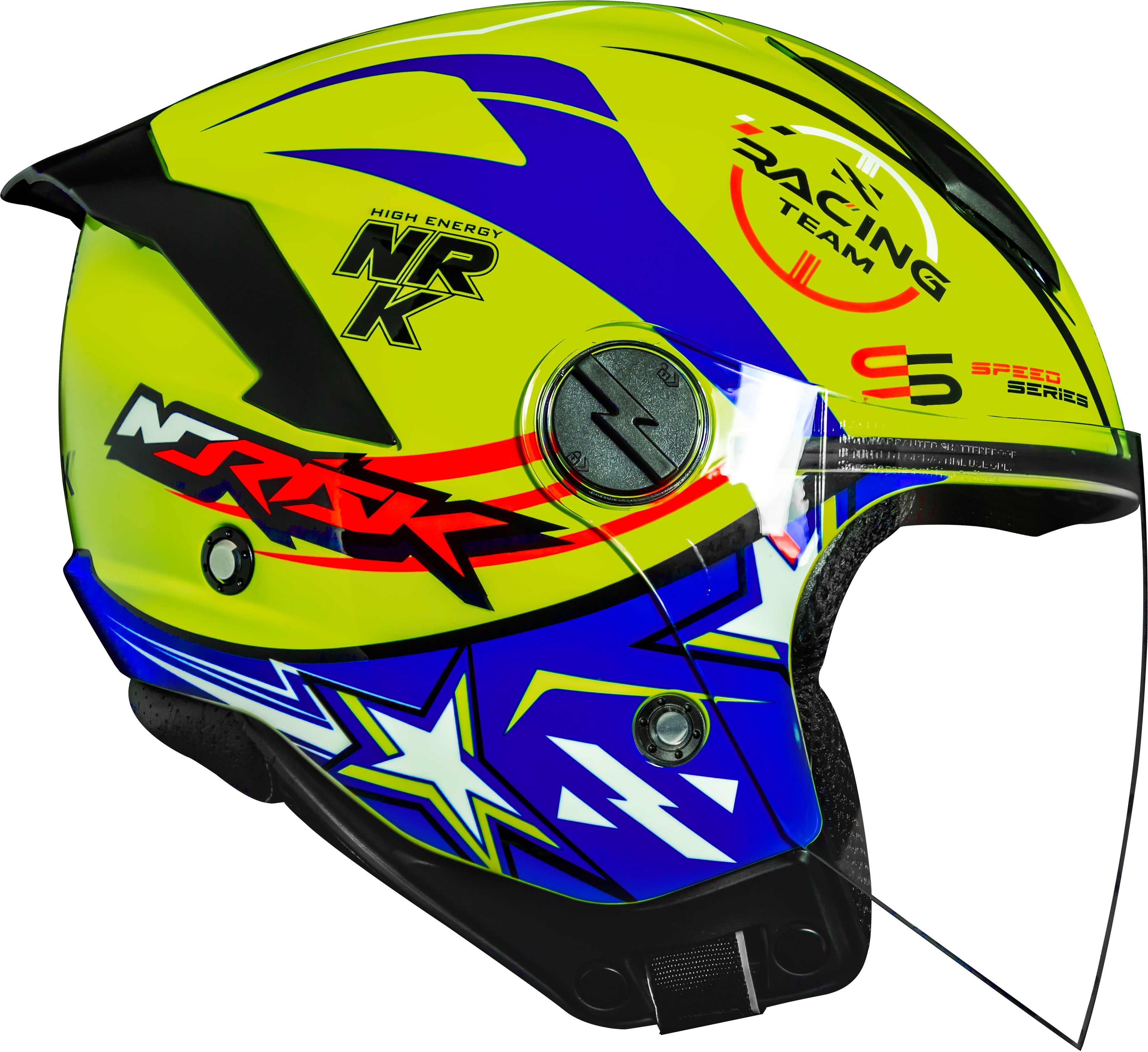 Capacete Norisk Neo Galaxy Amarelo Azul