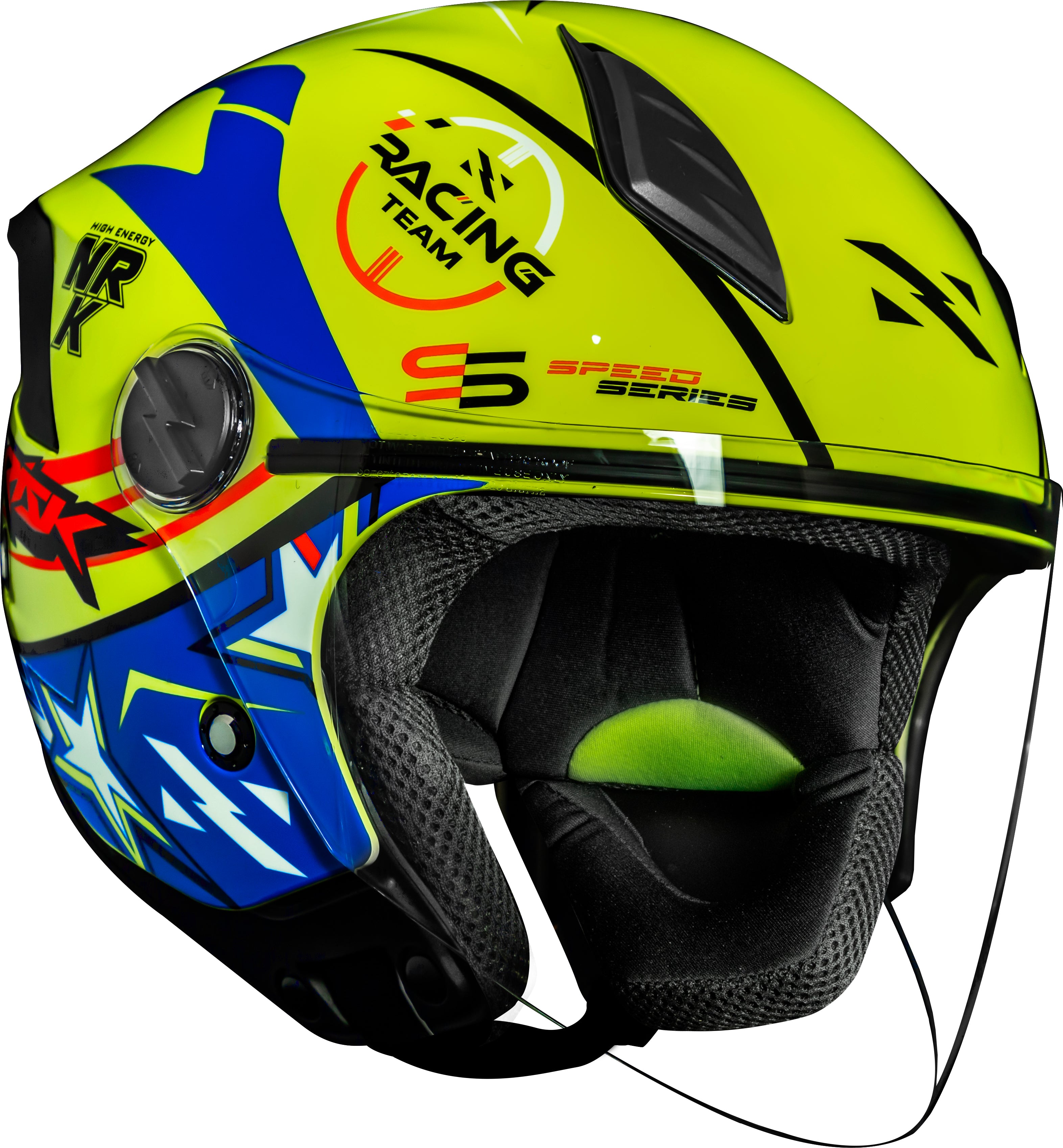 Capacete Norisk Neo Galaxy Amarelo Azul
