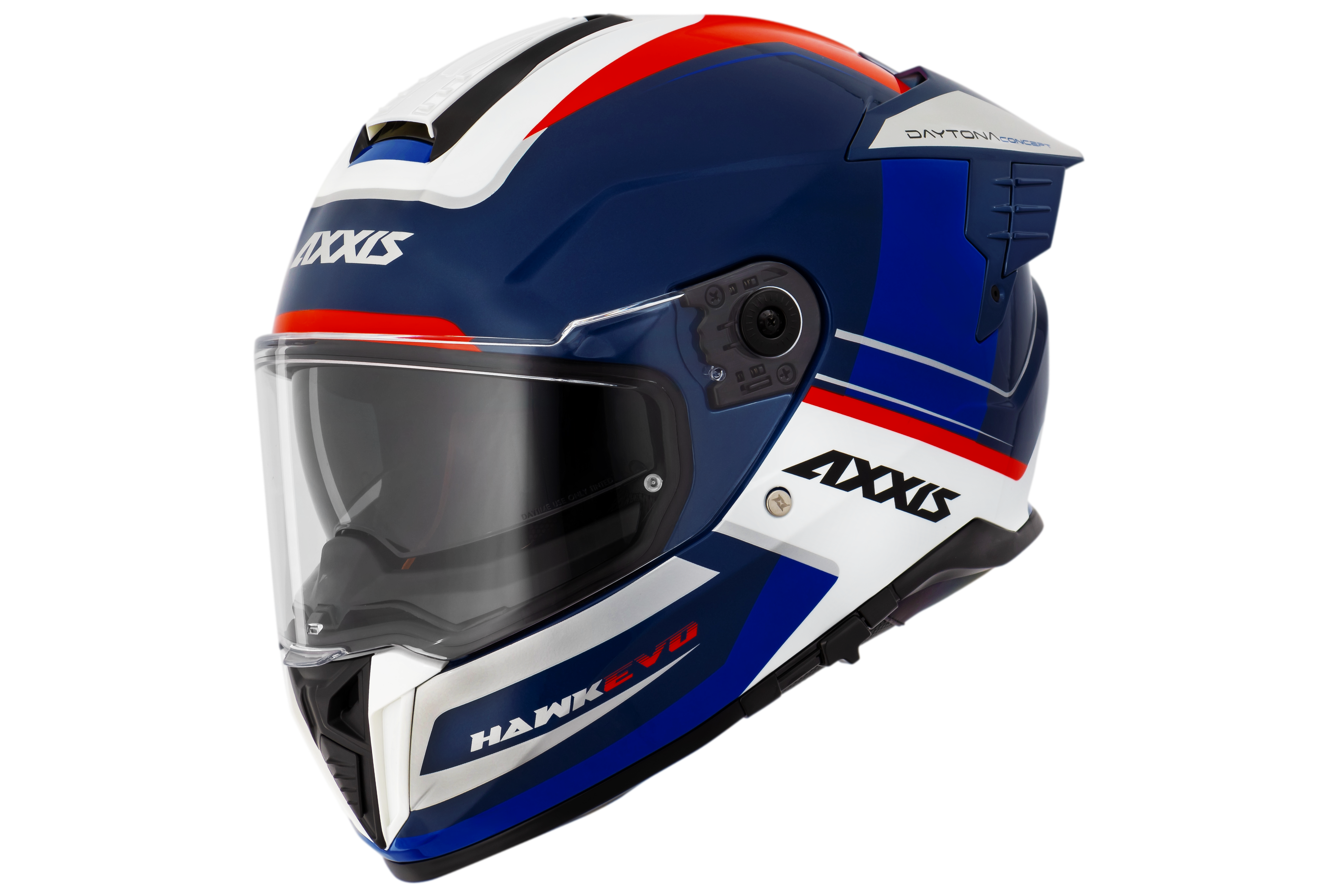 Capacete Axxis Hawk Evo Sv Daytona C7 Azul Brilho