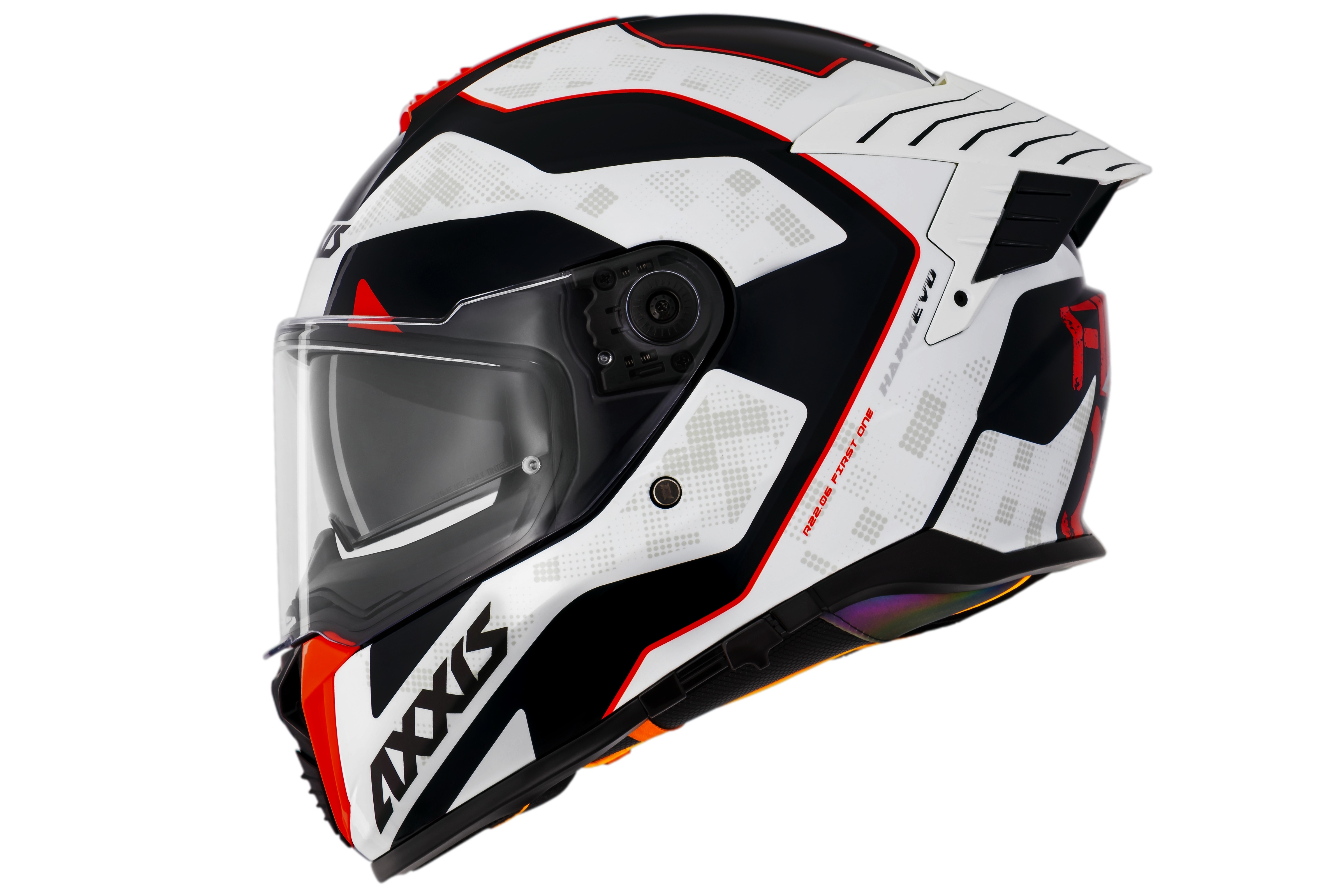 Capacete Axxis Hawk Evo Sv First One C0 Branco Brilho
