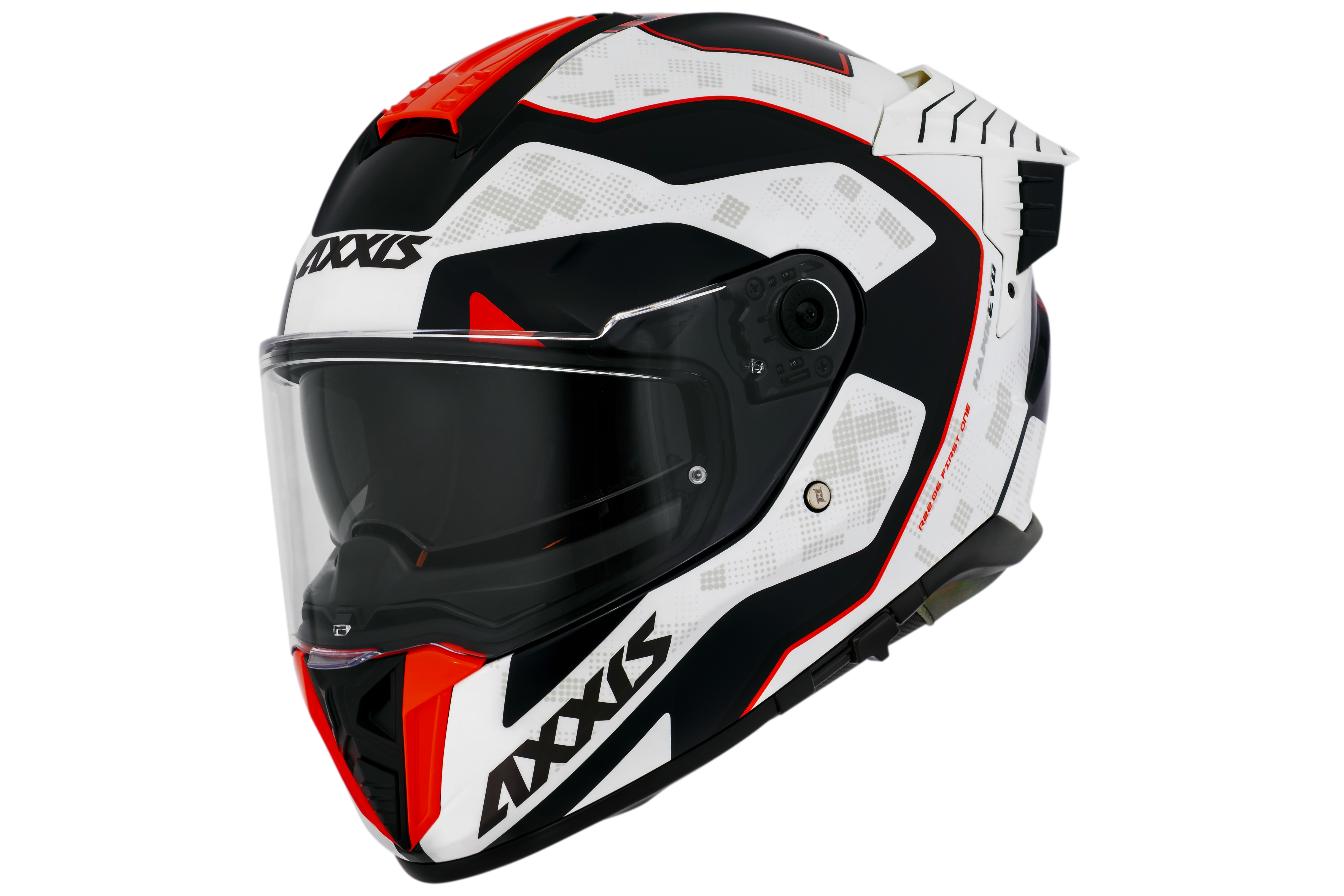 Capacete Axxis Hawk Evo Sv First One C0 Branco Brilho