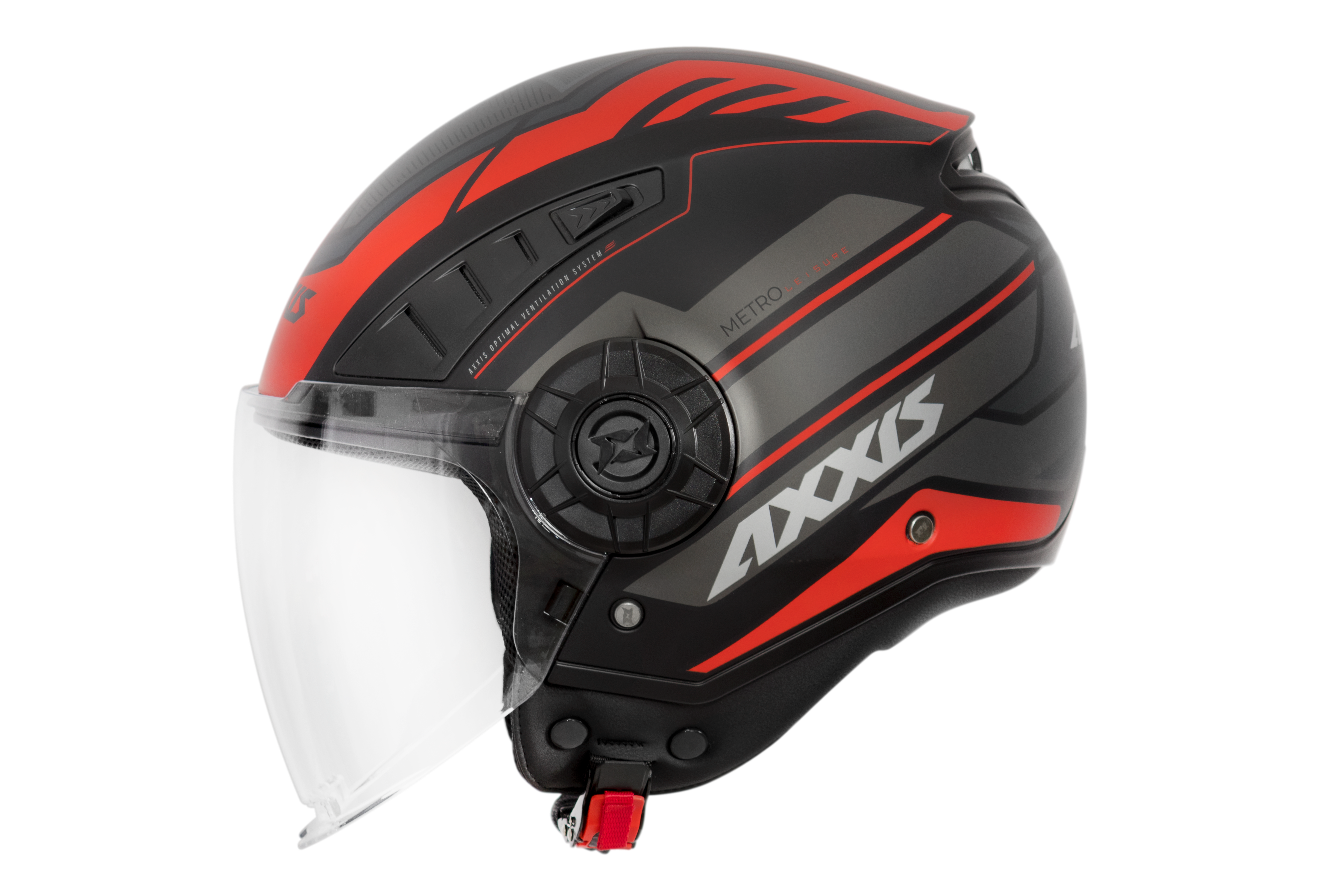 Capacete Axxis Metro Leisure B25 Vermelho Matte