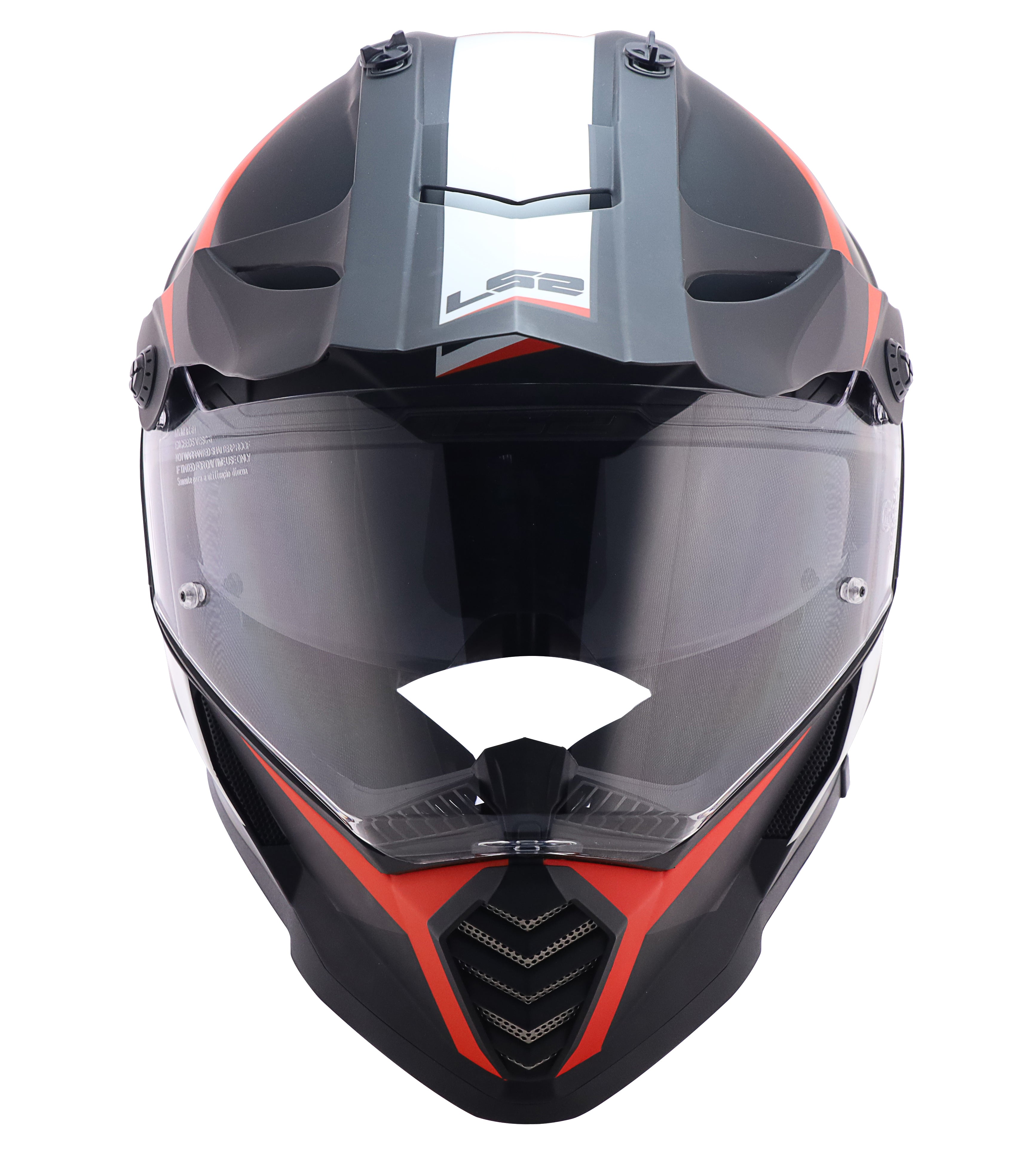 Capacete Ls2 Pioneer Evo MX436 Router Cinza Vermelho