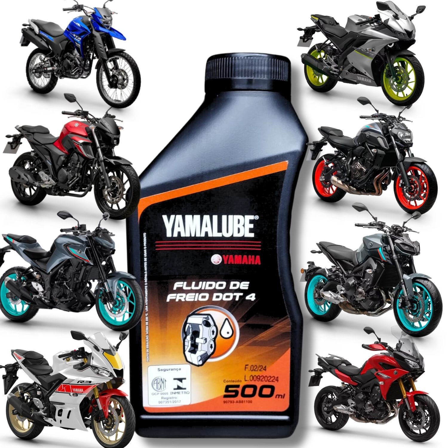 FLUIDO DE FREIO ORIGINAL YAMALUBE DOT4 500ML