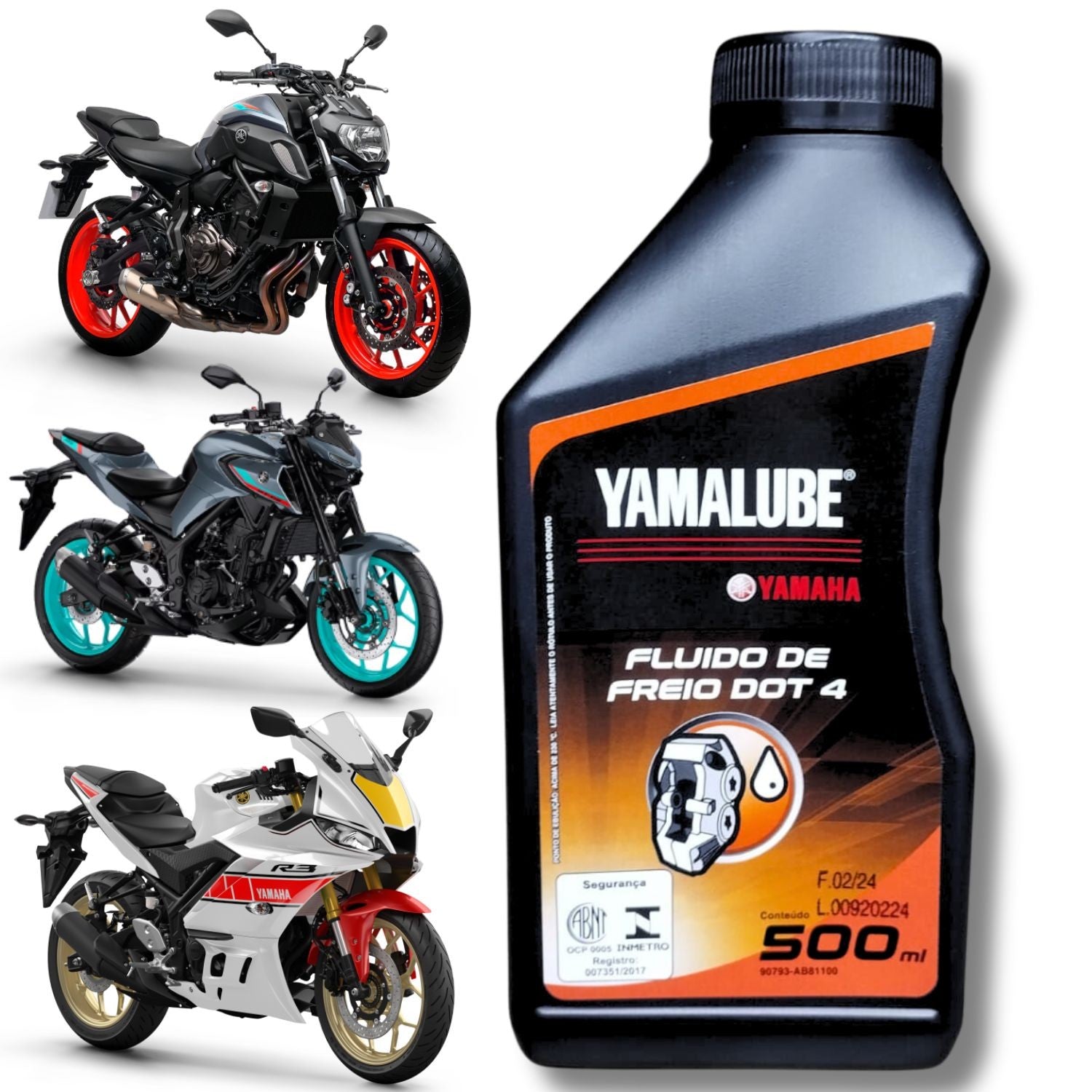 FLUIDO DE FREIO ORIGINAL YAMALUBE DOT4 500ML
