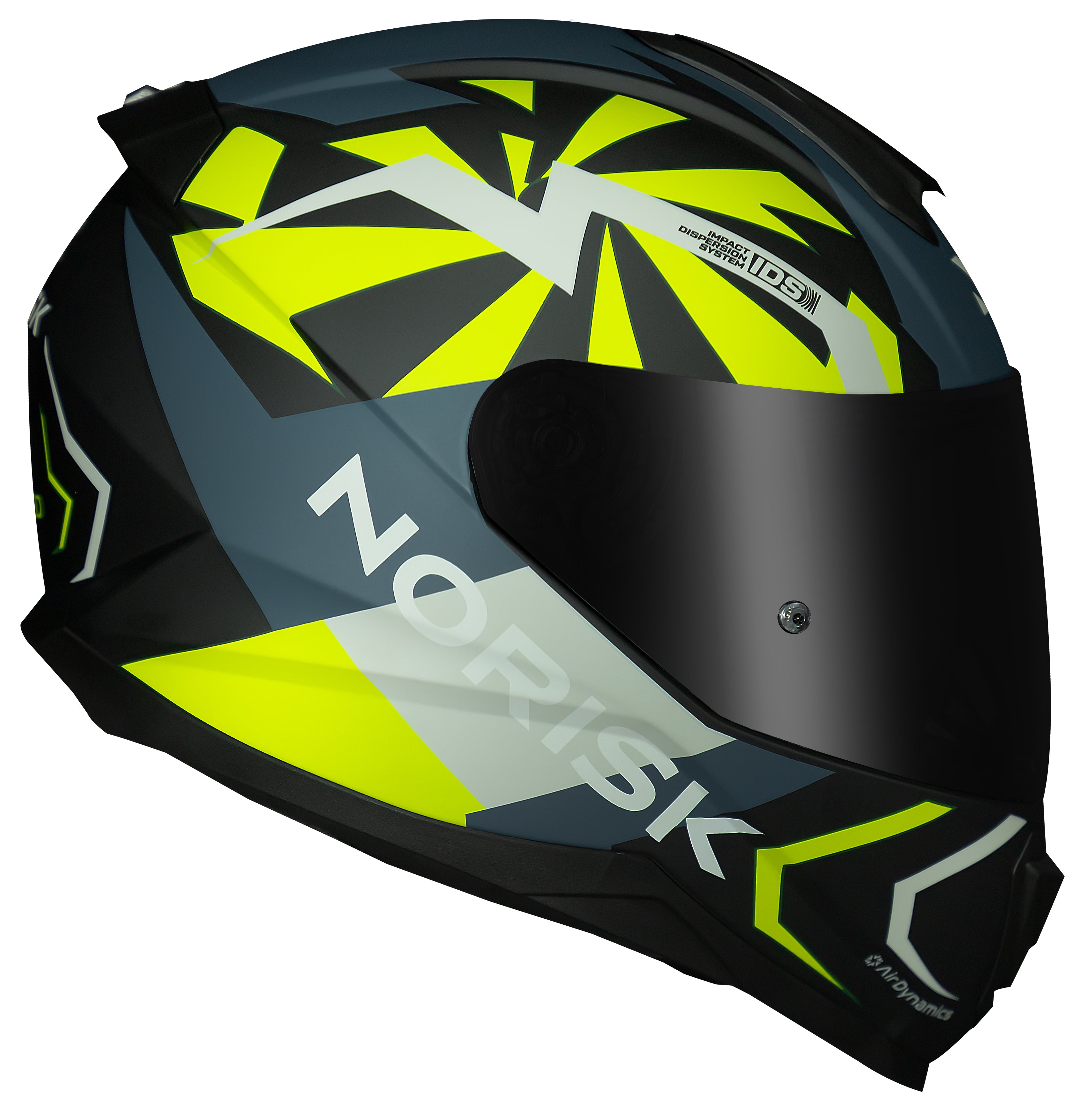 Capacete Norisk Razor Godspeed Azul Amarelo