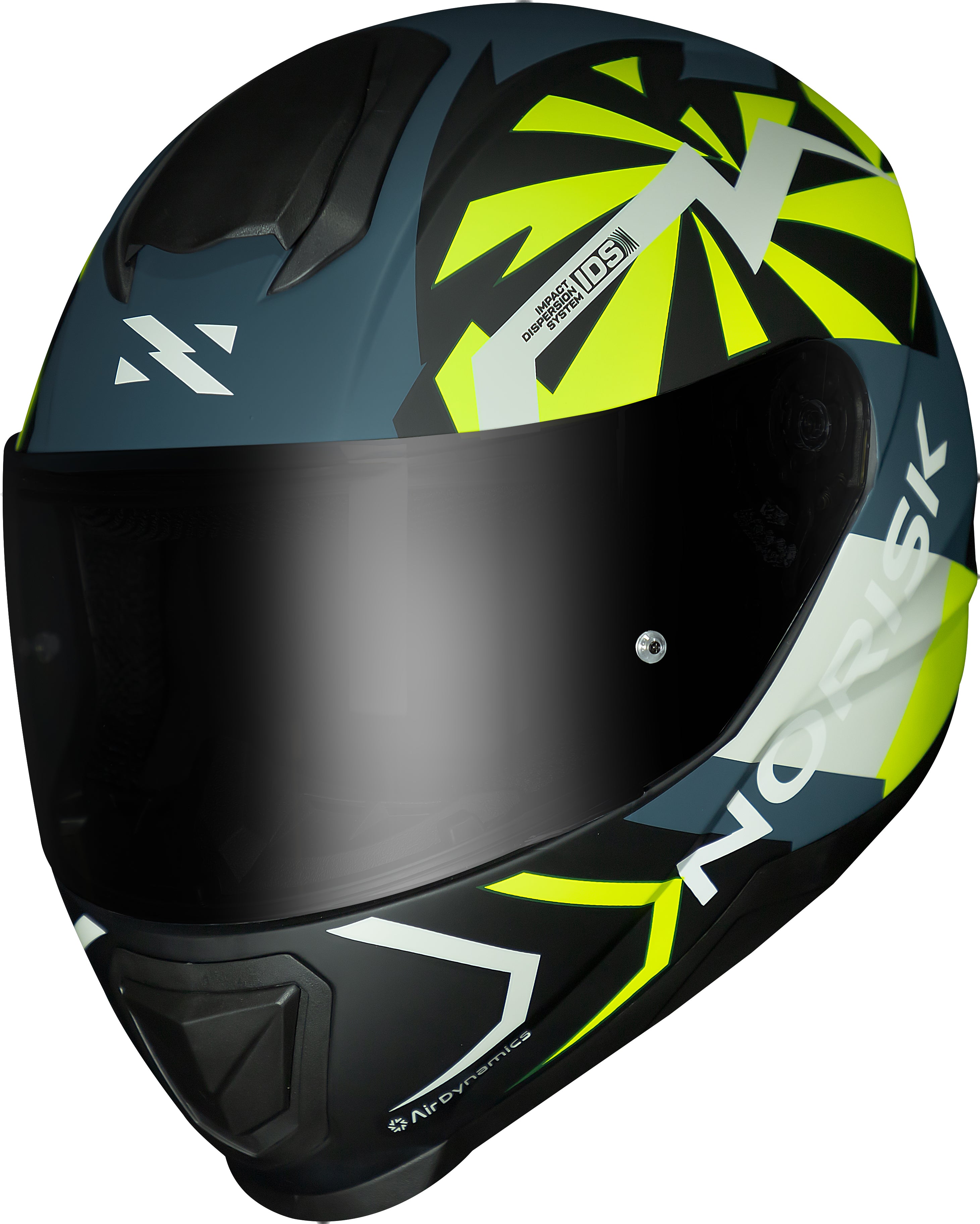 Capacete Norisk Razor Godspeed Azul Amarelo