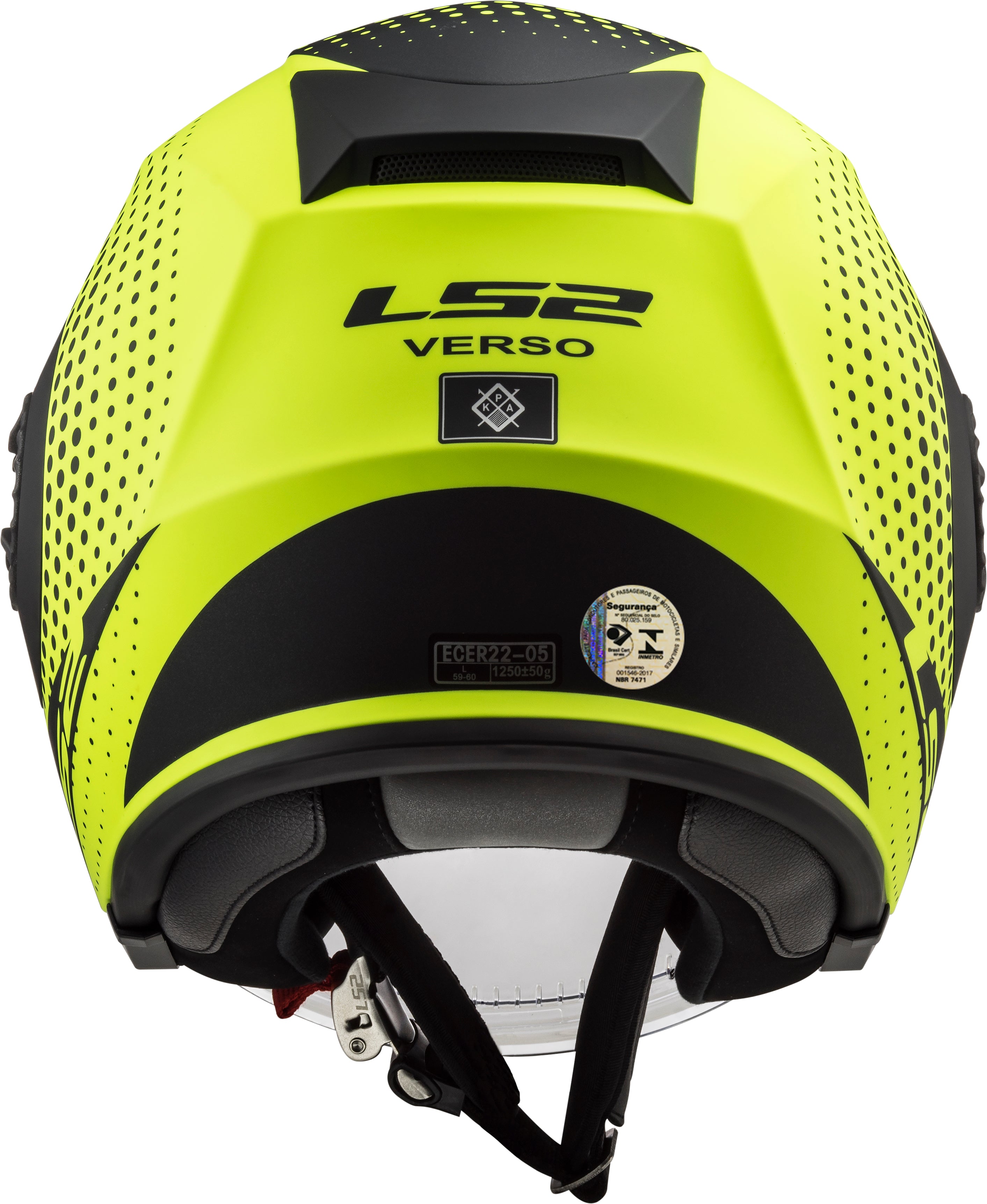 Capacete Ls2 Of570 Verso Spin Amarelo