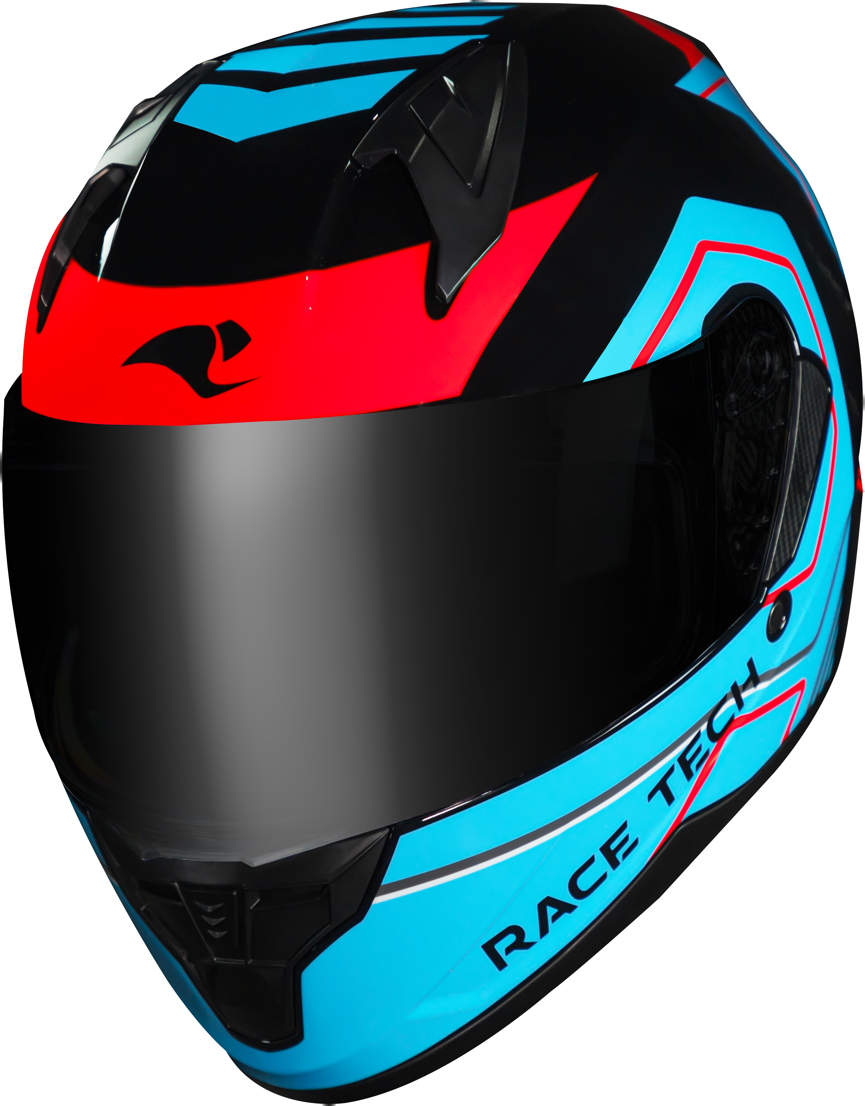 Capacete Race Tech Sector Exilio Preto Azul Vermelho