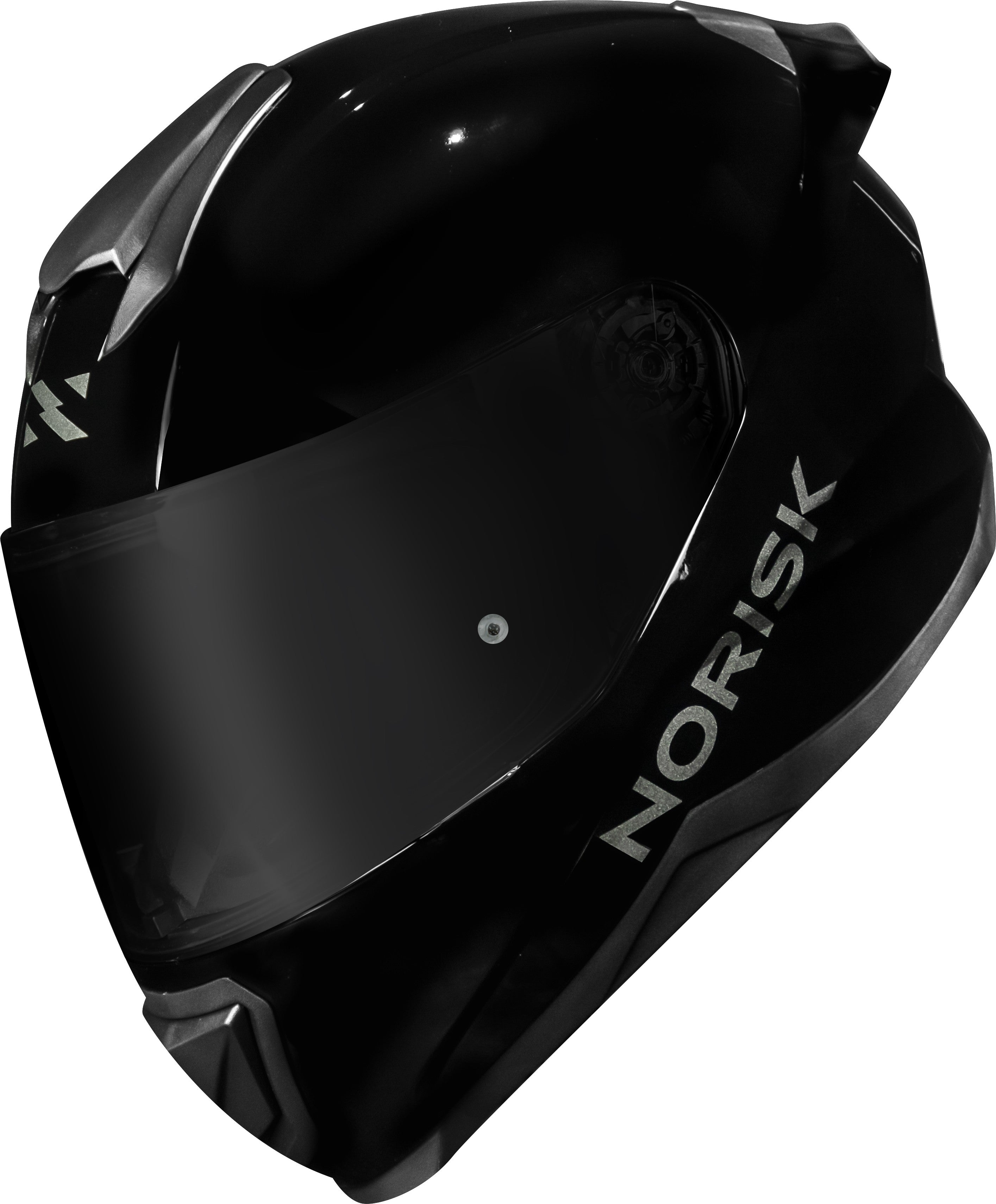 Capacete Norisk Razor Solid Edition Preto Brilho