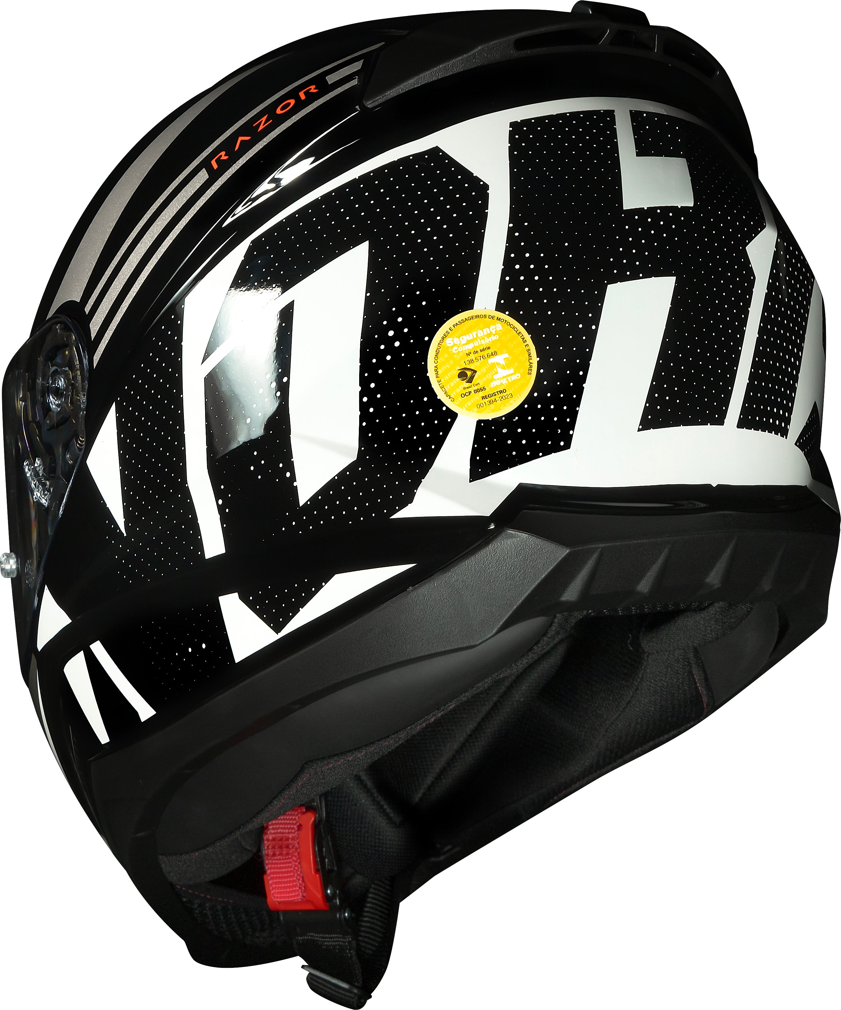 Capacete Norisk Razor Full Preto Amarelo