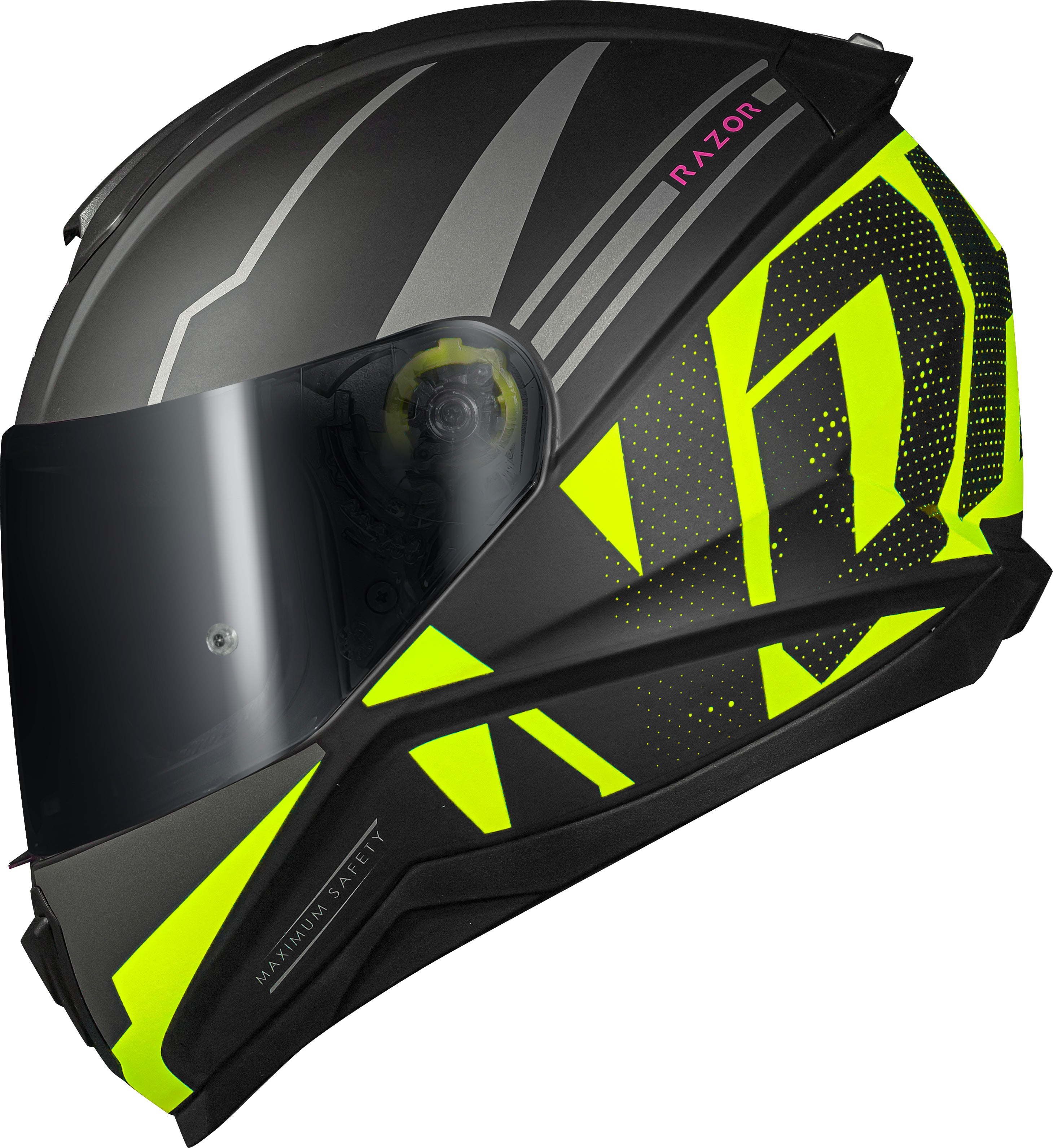 Capacete Norisk Razor Full Preto Amarelo Matte Preto Amarelo