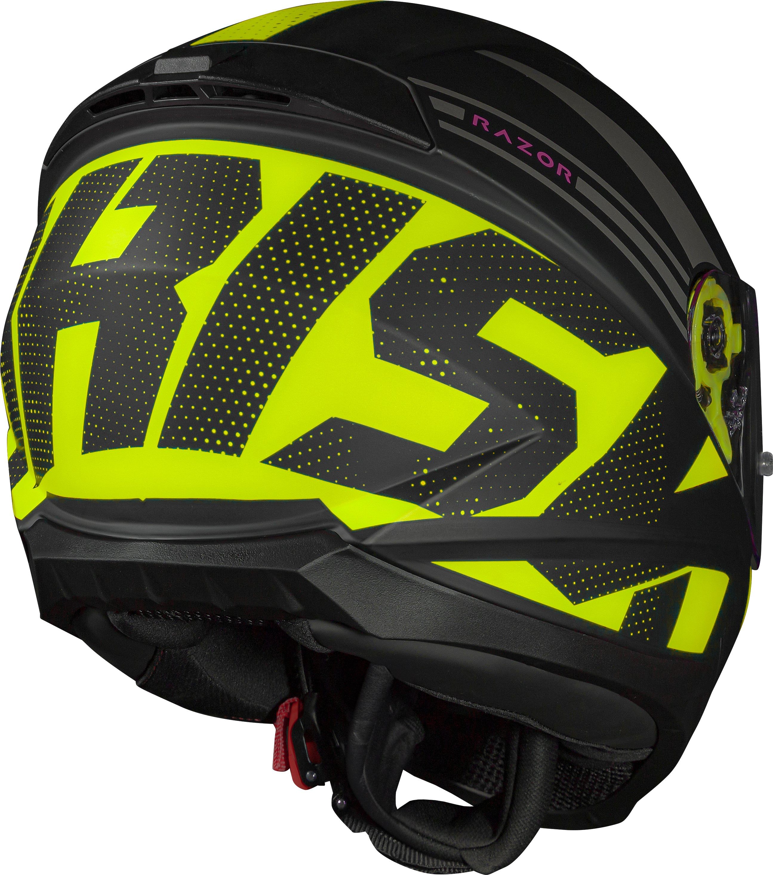 Capacete Norisk Razor Full Preto Amarelo Matte Preto Amarelo