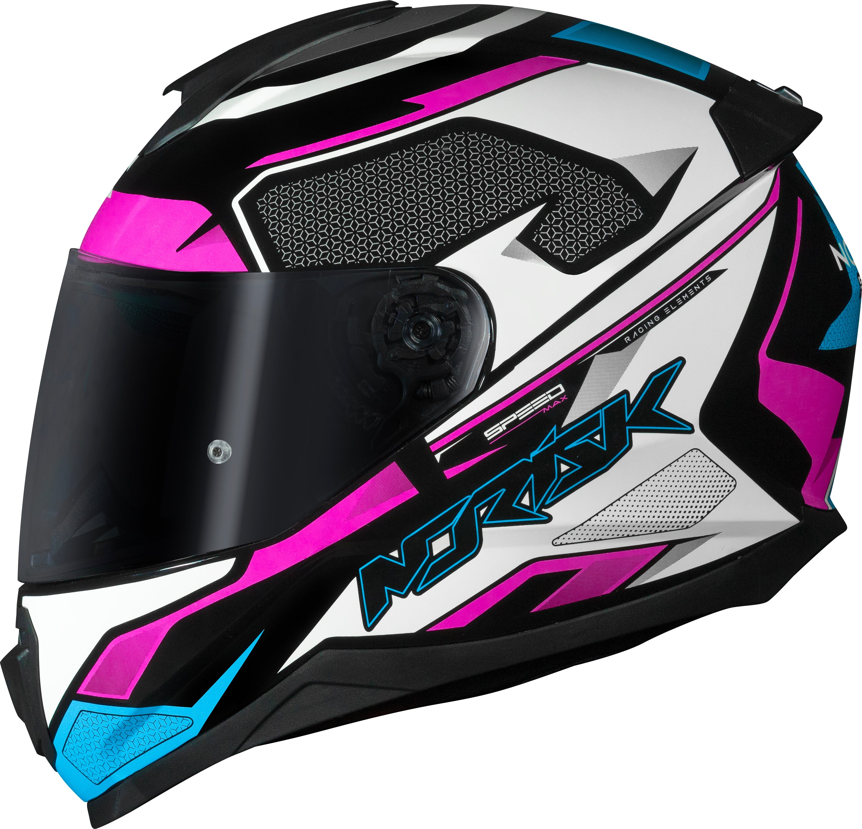 Capacete Norisk Razor Speed Max Rosa Azul