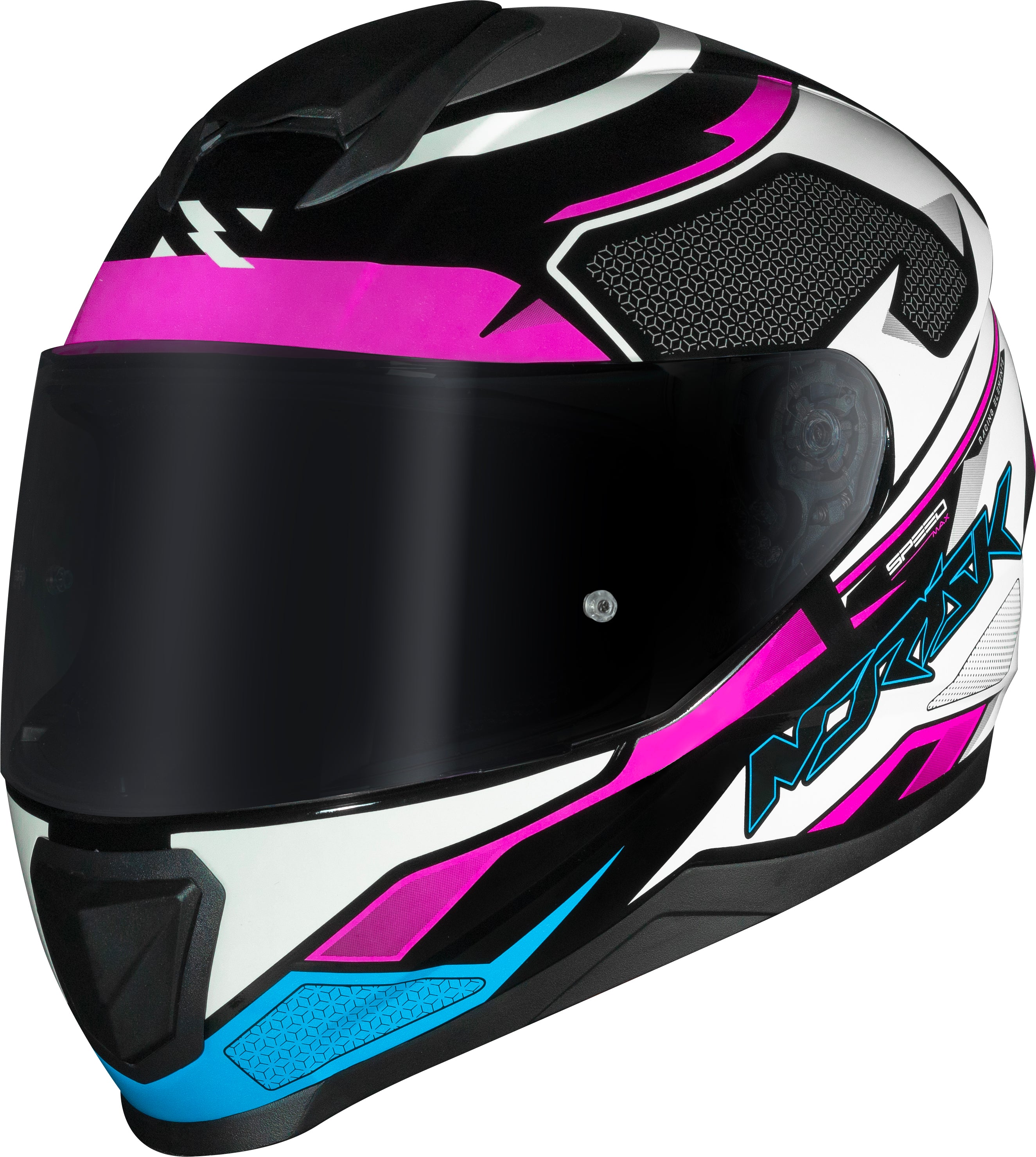 Capacete Norisk Razor Speed Max Rosa Azul