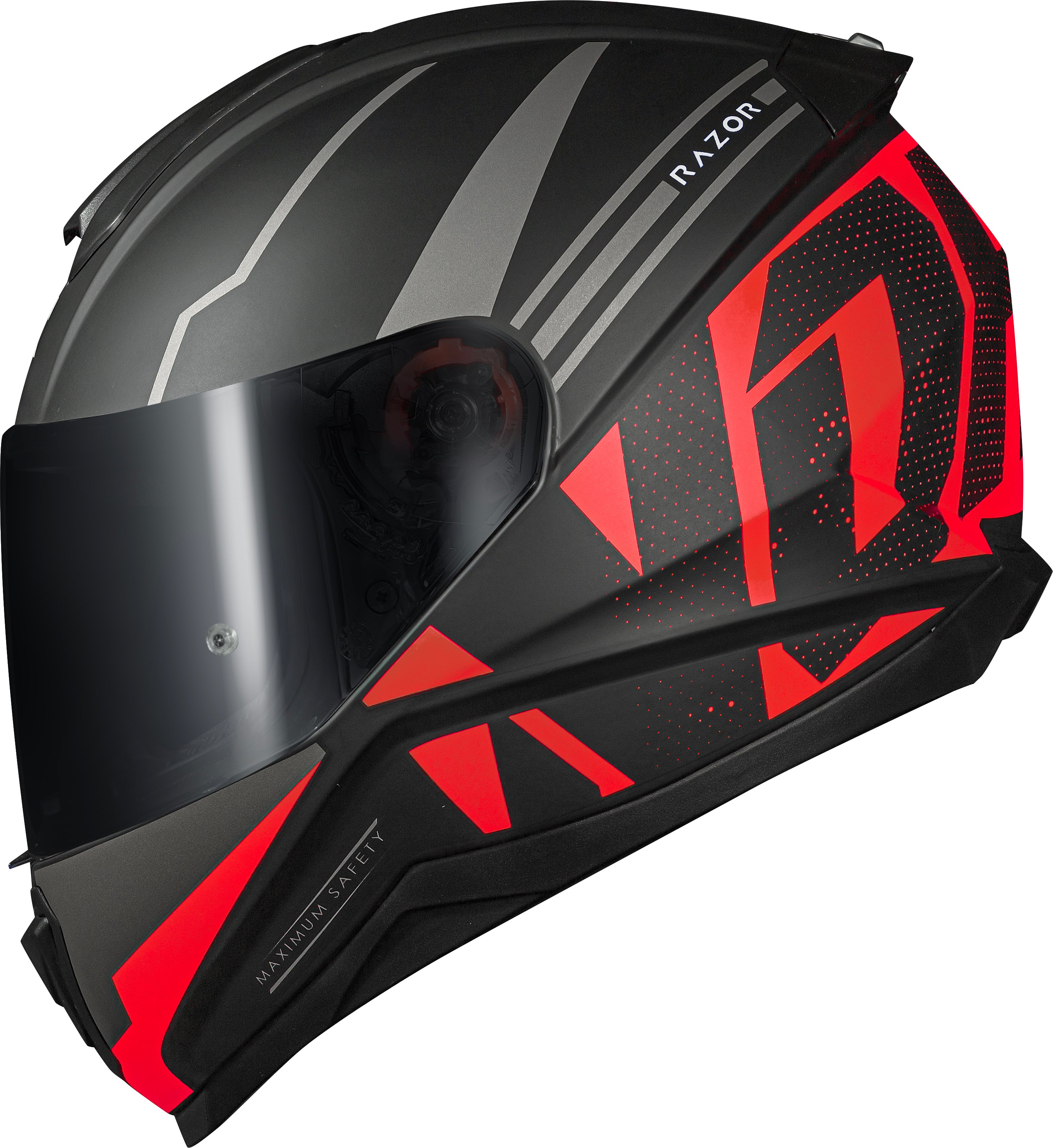 Capacete Norisk Razor Full Preto Vermelho