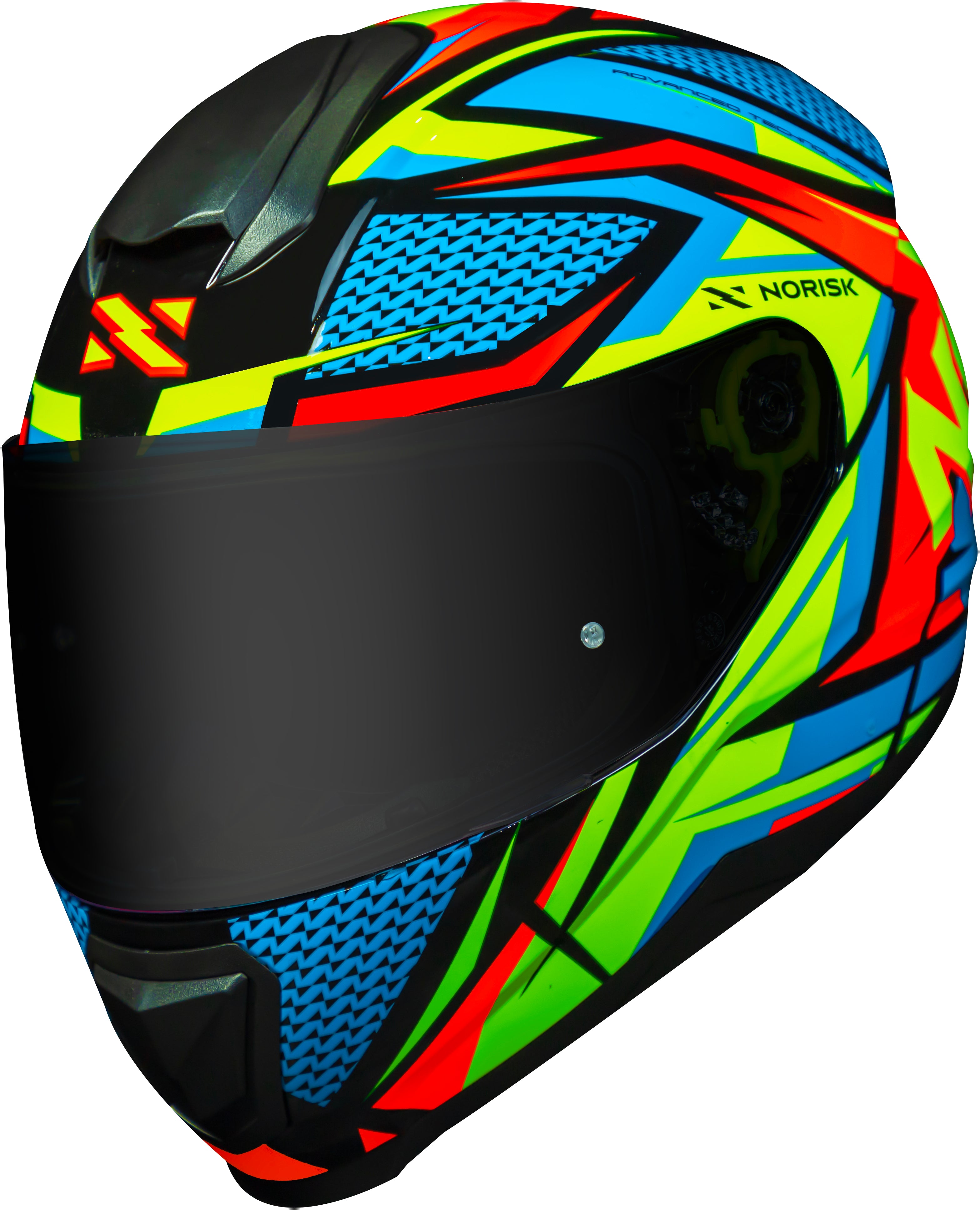 Capacete Norisk Razor Sharp Preto Amarelo