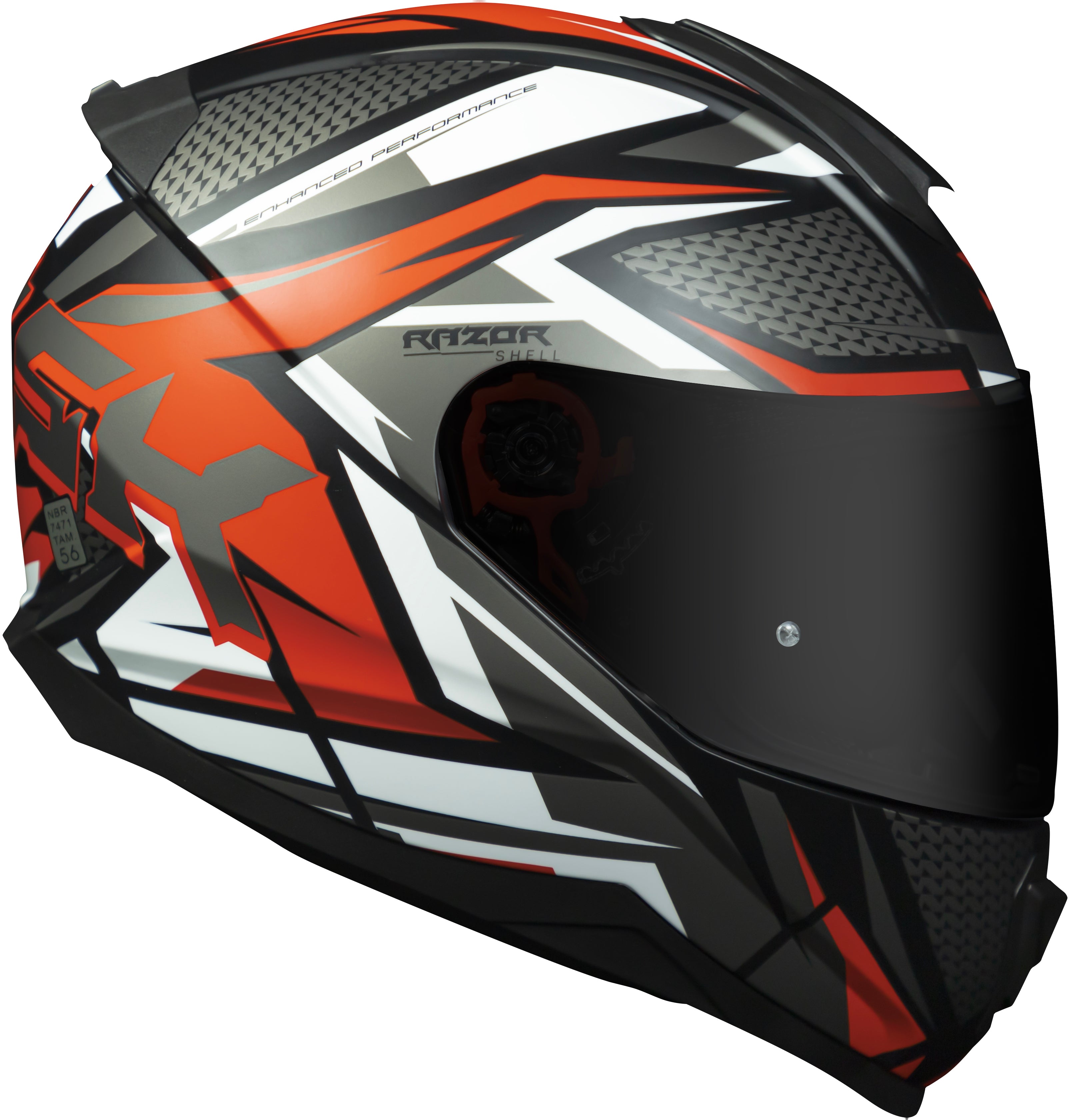 Capacete Norisk Razor Sharp Preto Vermelho