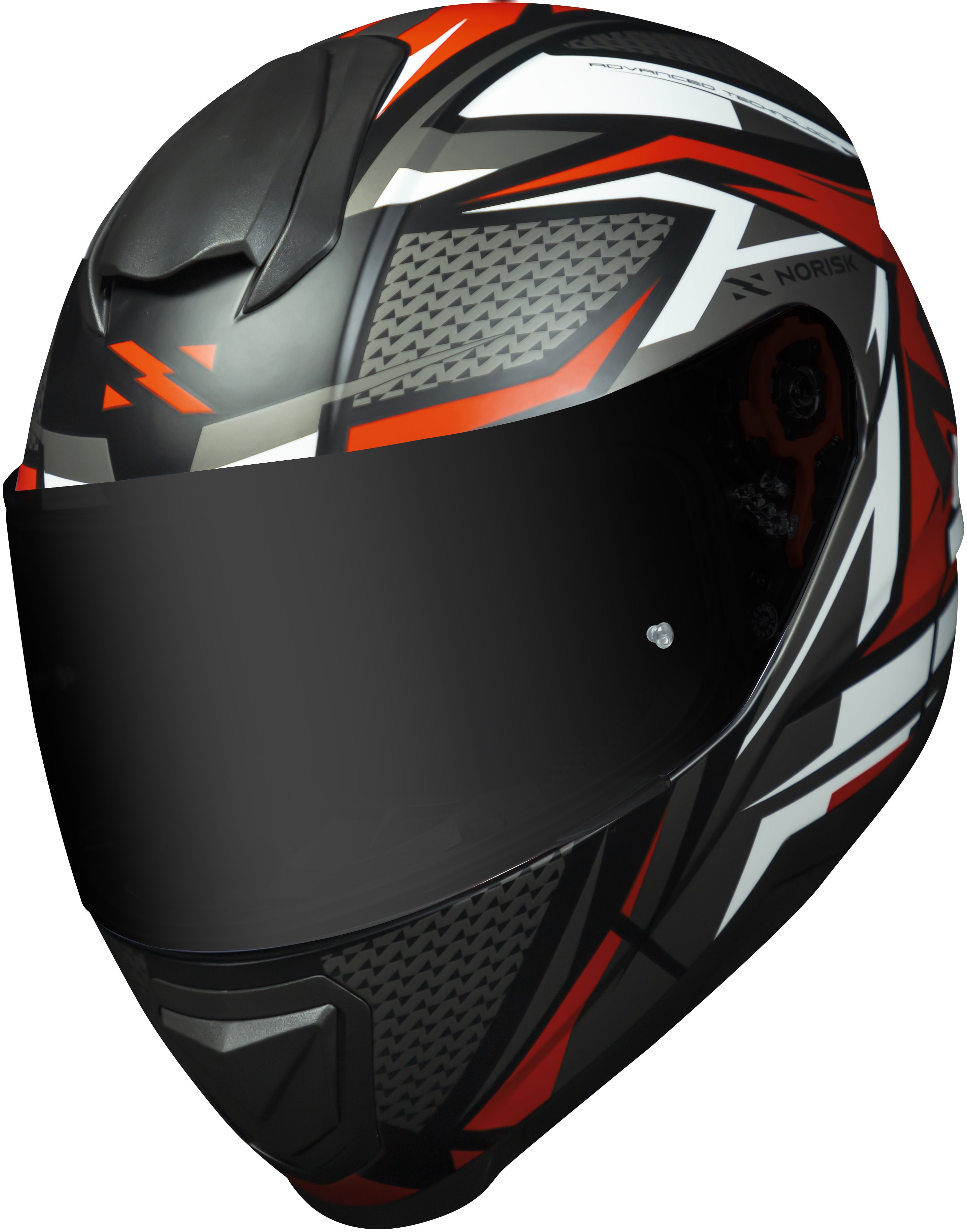 Capacete Norisk Razor Sharp Preto Vermelho