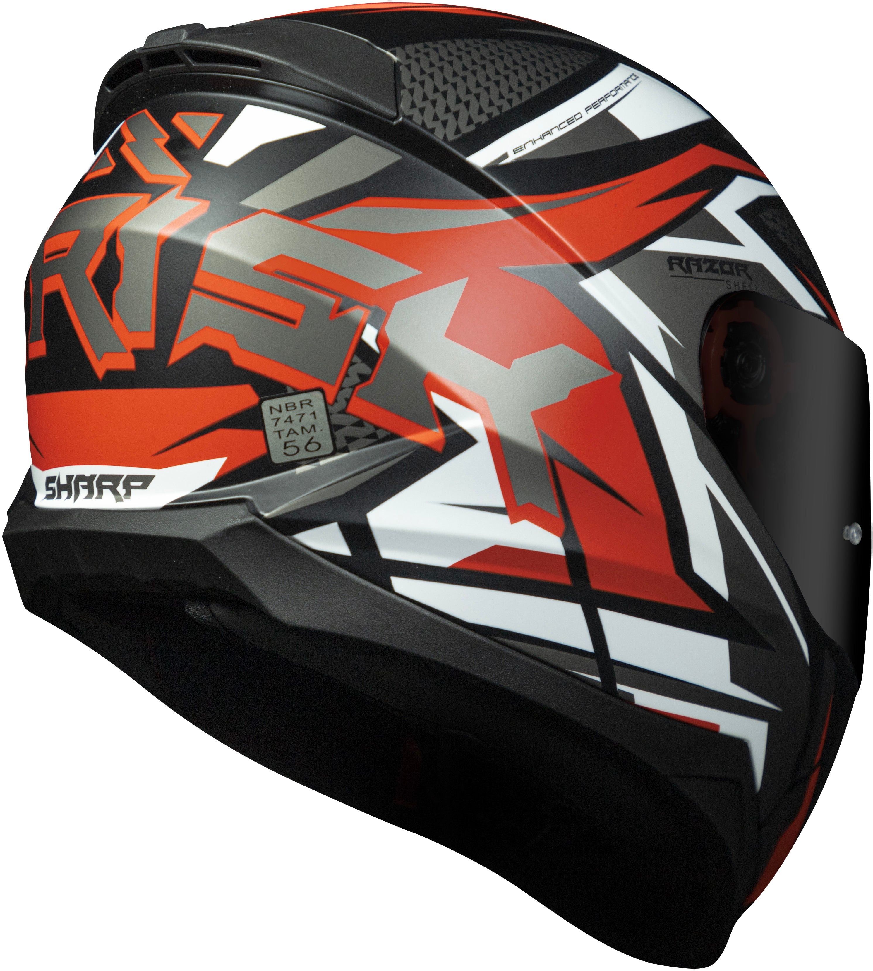 Capacete Norisk Razor Sharp Preto Vermelho