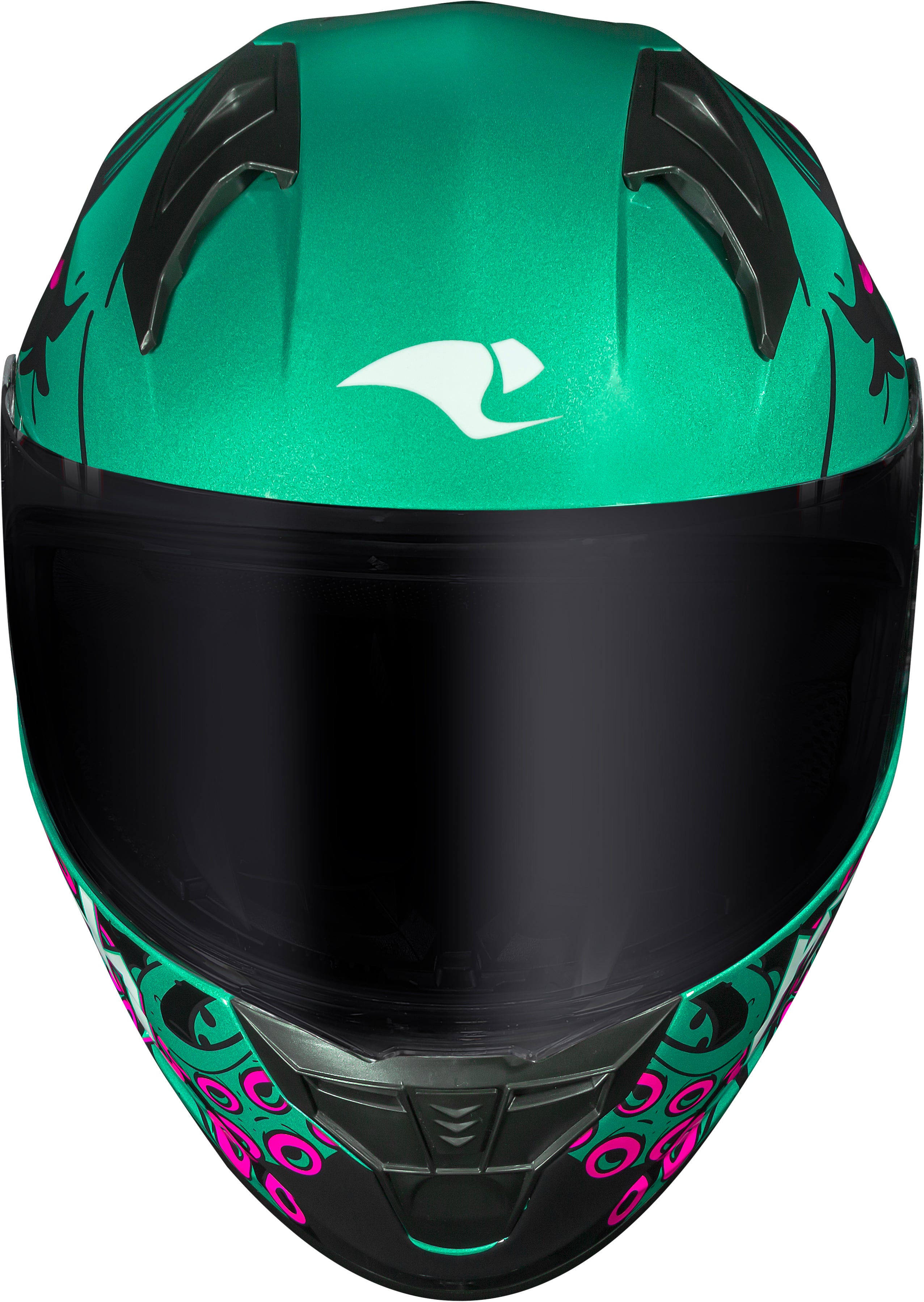 Capacete Race Tech Sector Kraken Verde Rosa