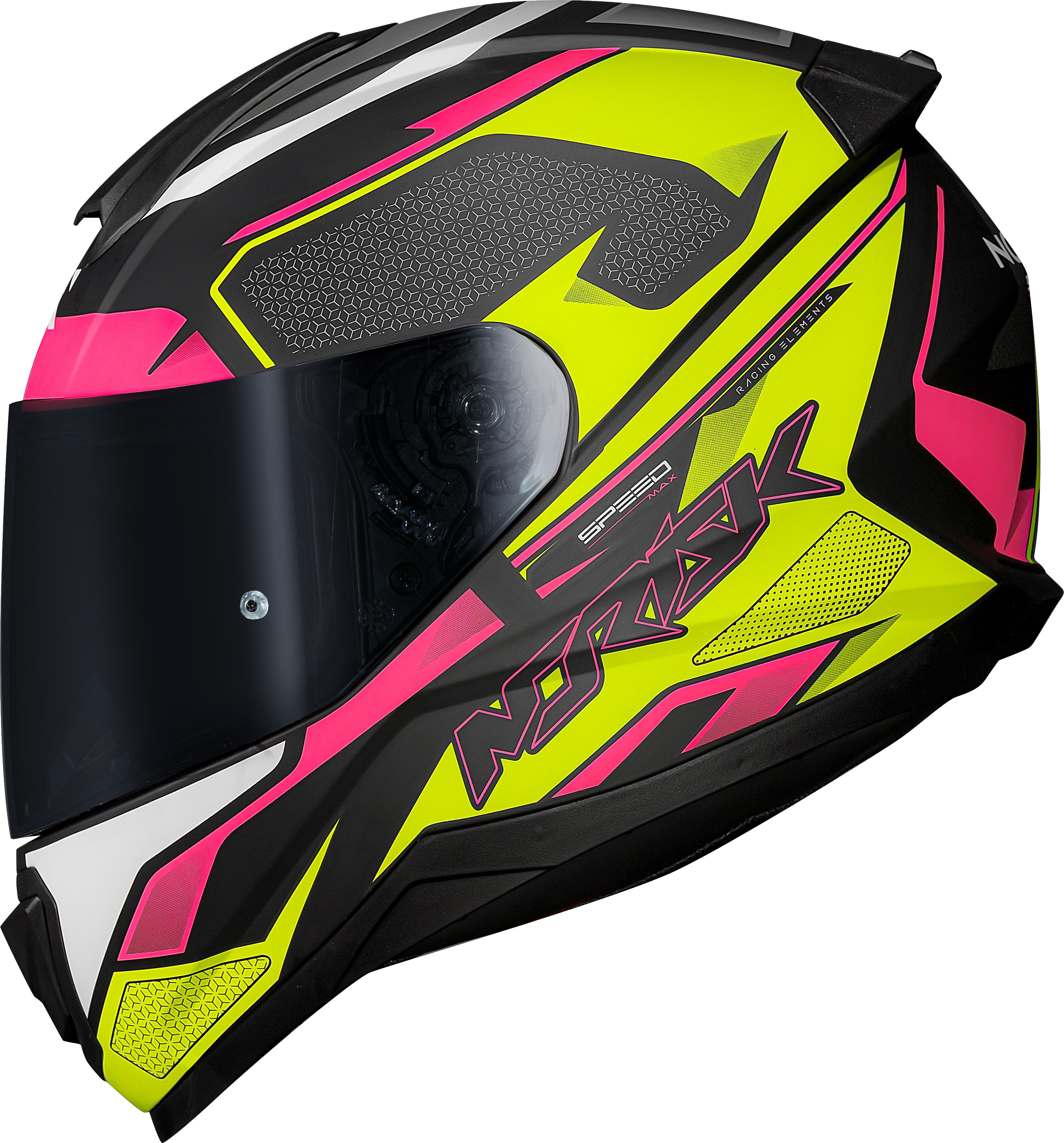 Capacete Norisk Razor Speed Max Amarelo Rosa
