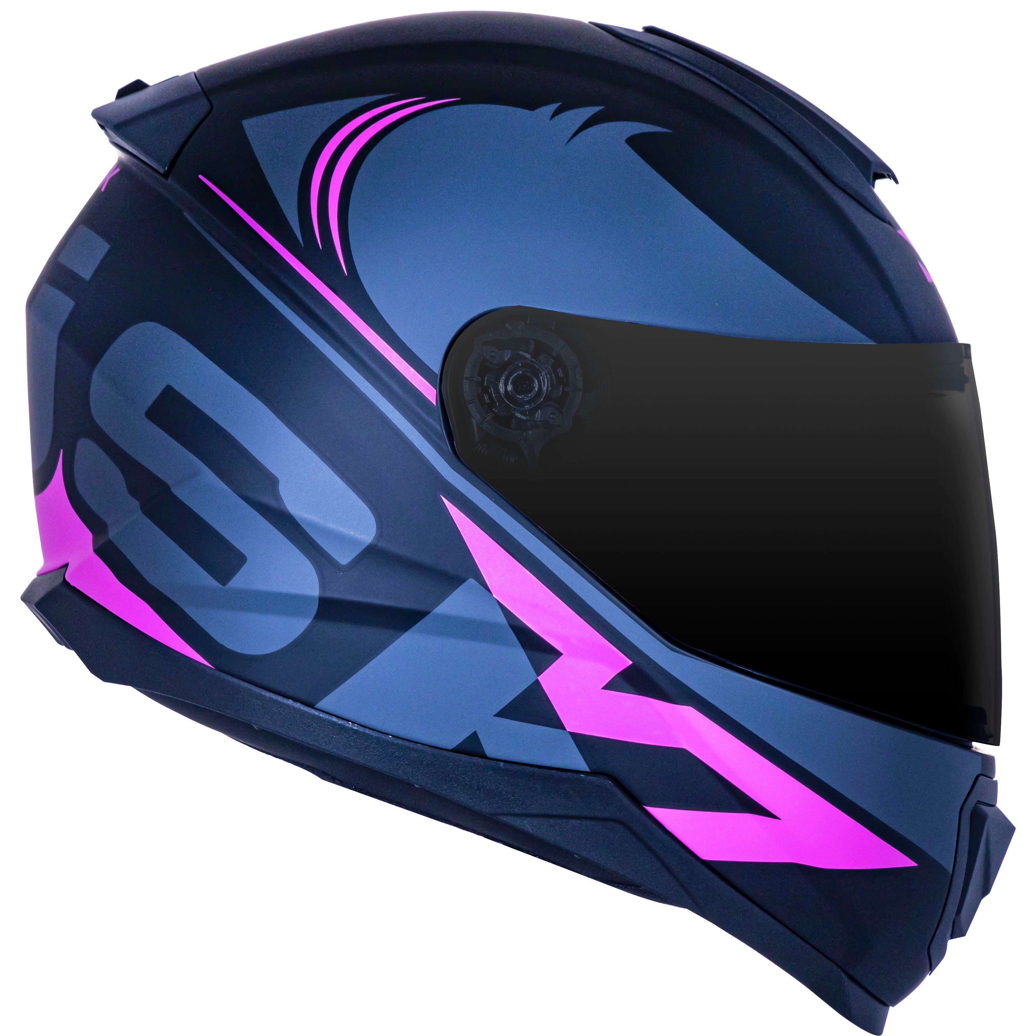 Capacete Norisk Razor Squalo Matte Preto Rosa