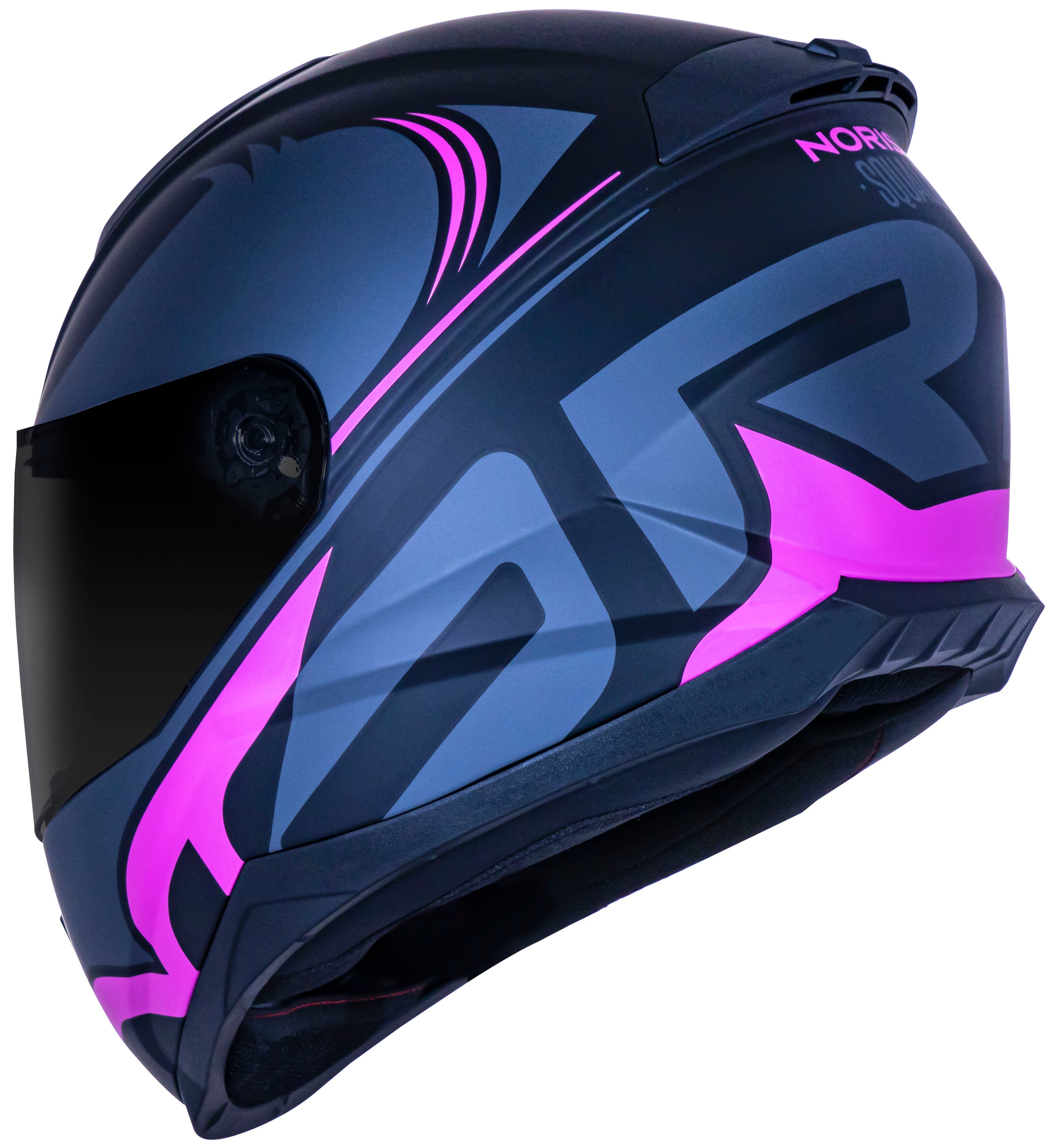 Capacete Norisk Razor Squalo Matte Preto Rosa