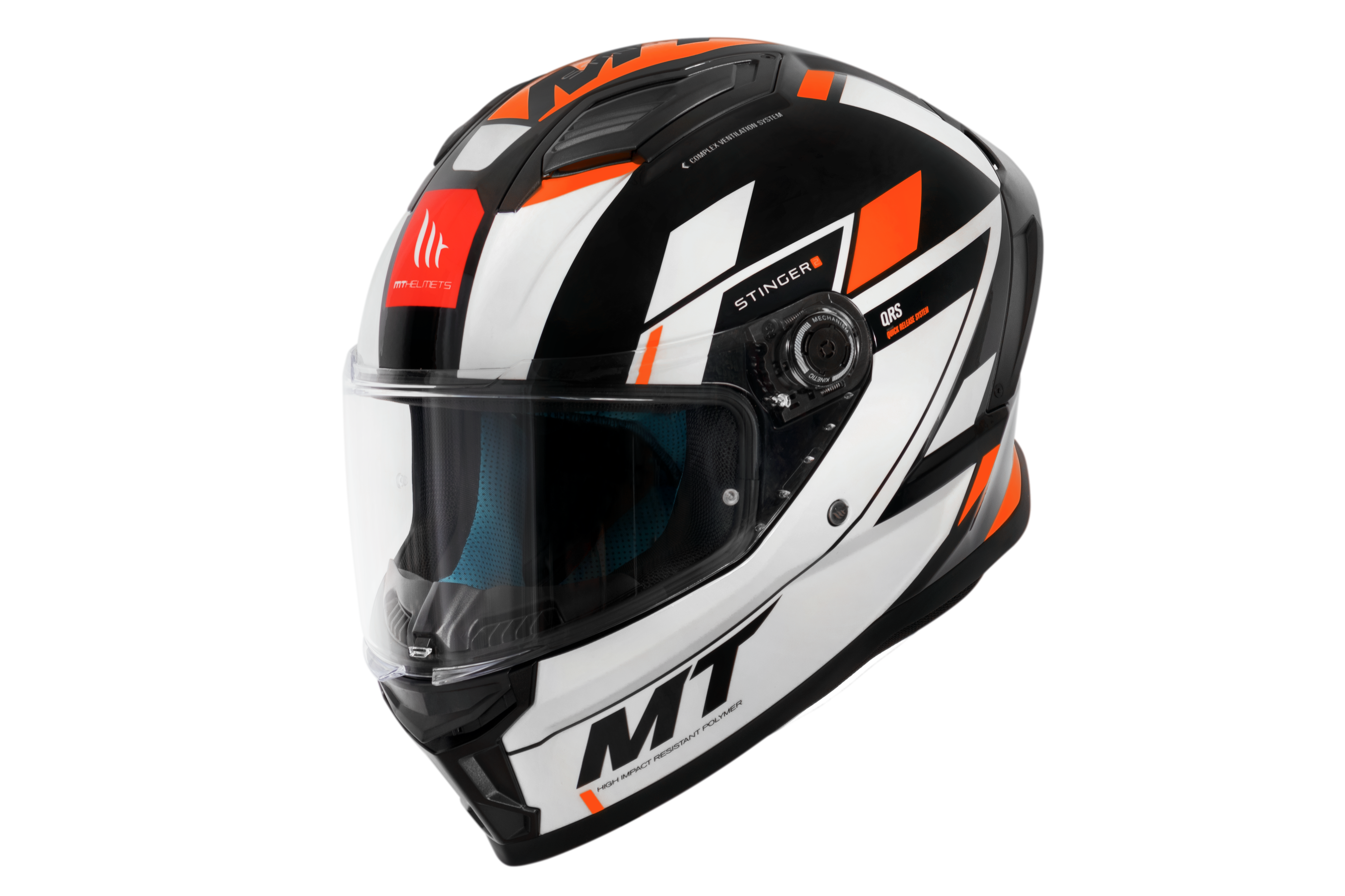 Capacete Mt Helmets Stinger 2 Zivze B4 Laranja Flourescente Brilho