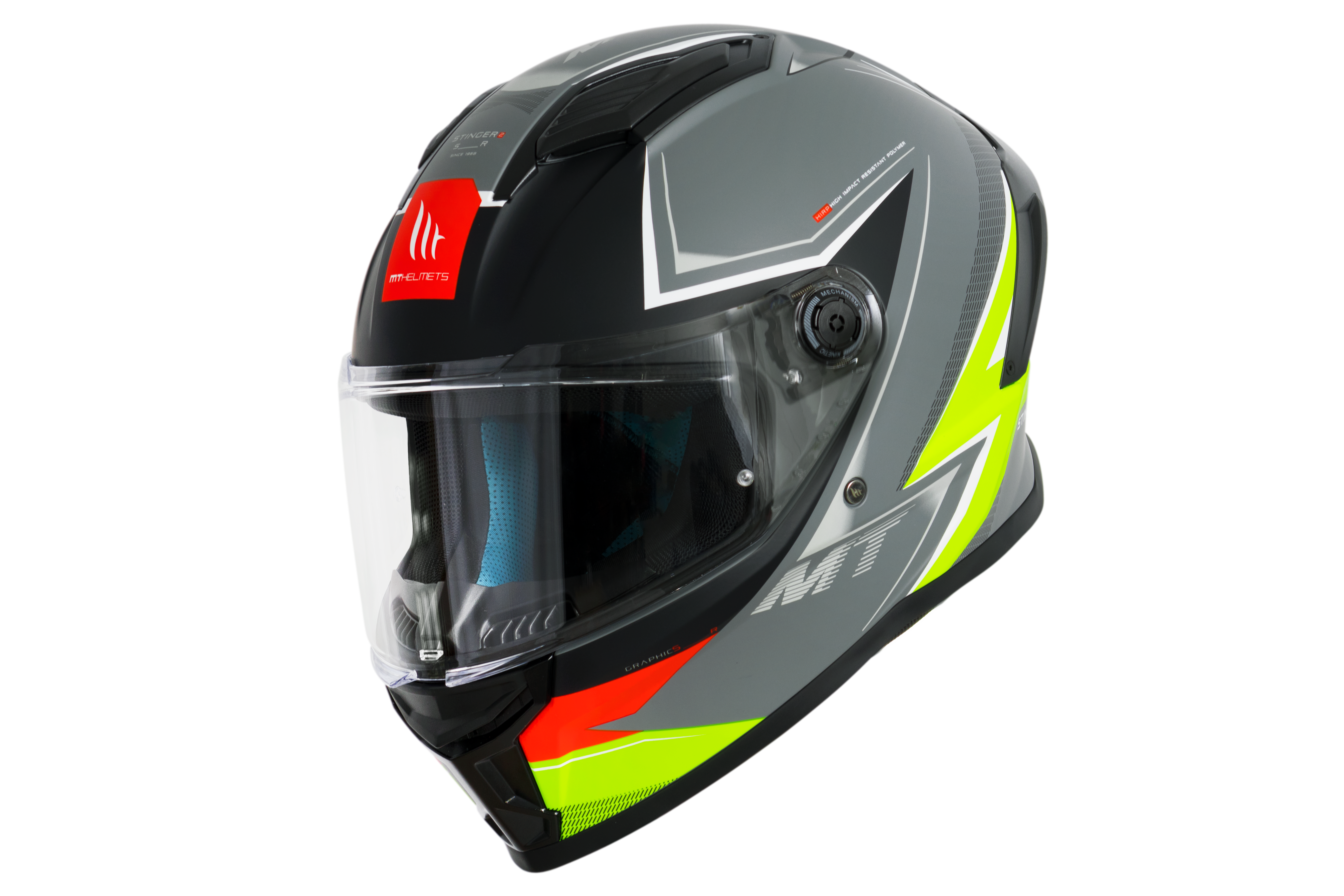Capacete Mt Helmets Stinger 2 Sr C13 Amarelo Flourescente Matte