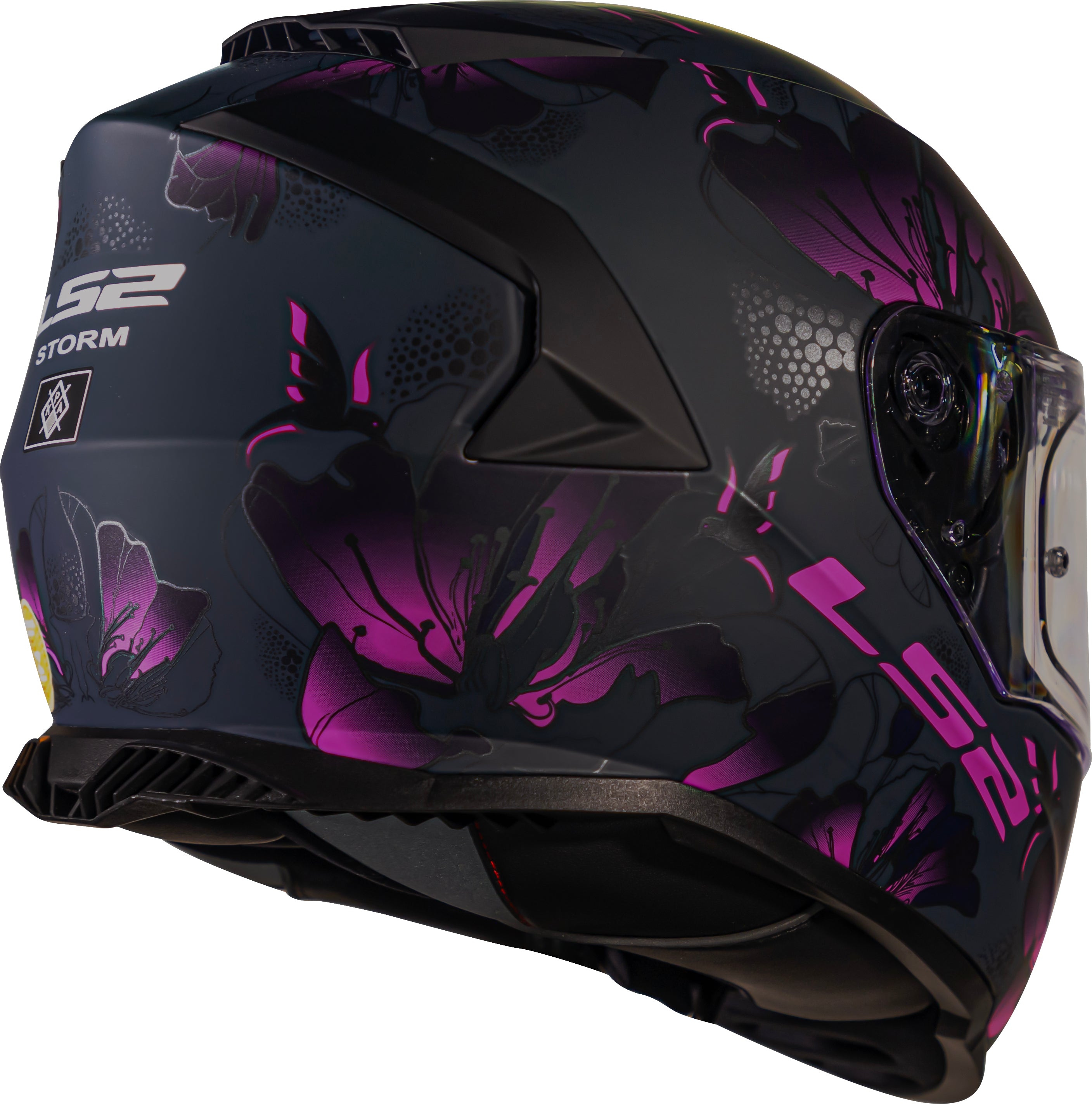 Capacete Ls2 Ff800 Storm Burst Preto Roxo