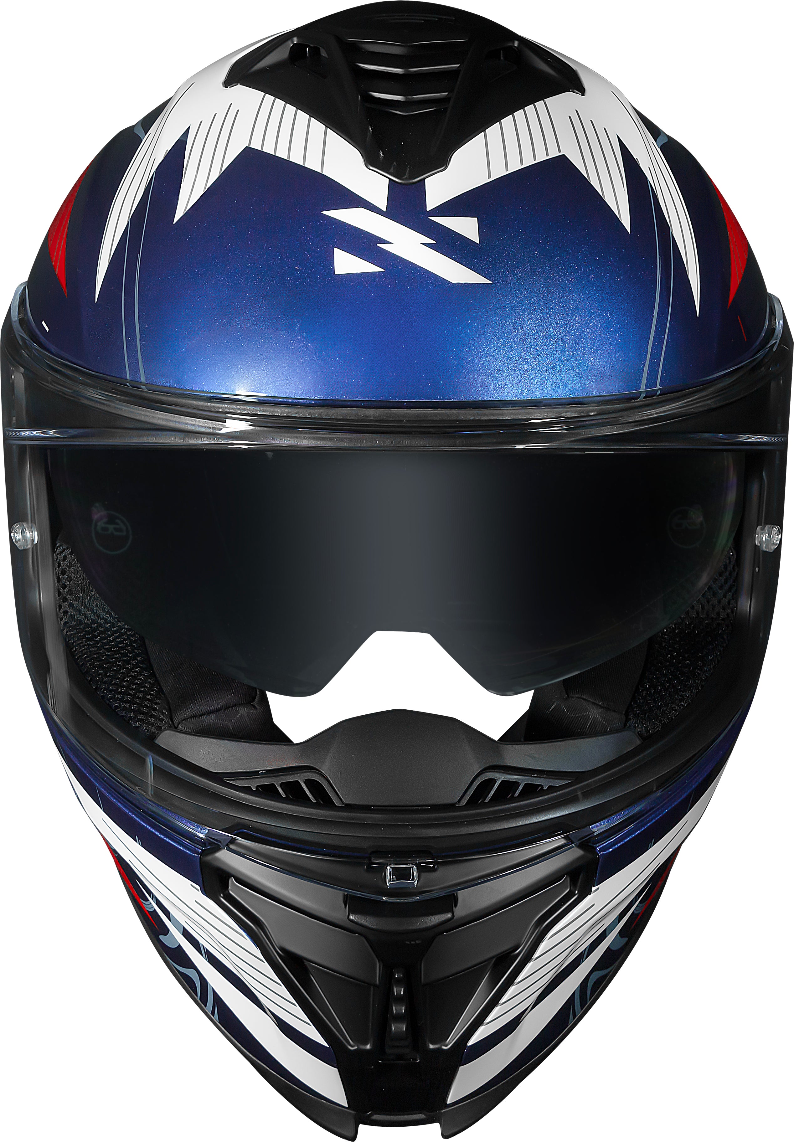 Capacete Norisk Strada II St Branco Azul Vermelho