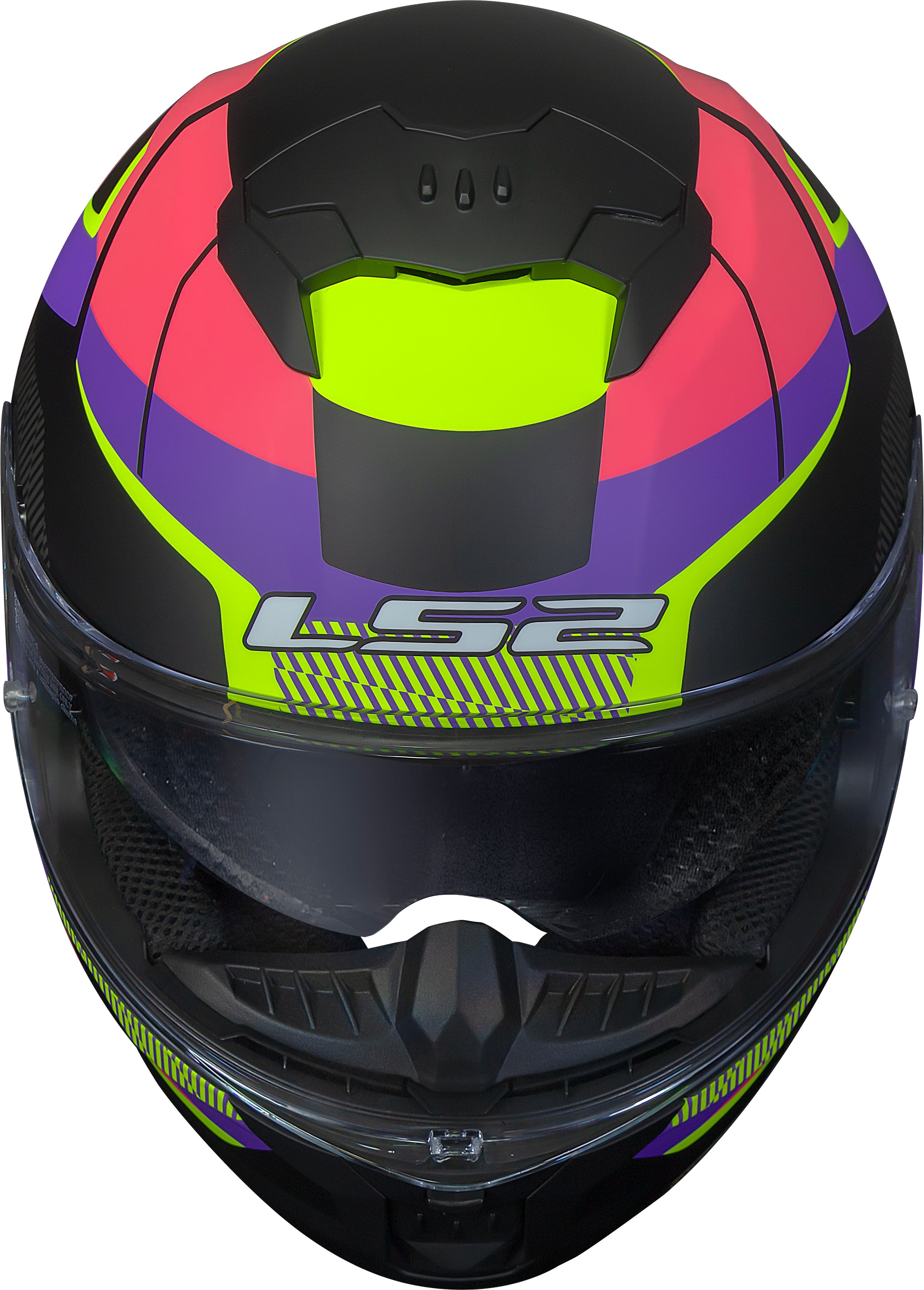 Capacete Ls2 Stream II ff808 Preto Rosa