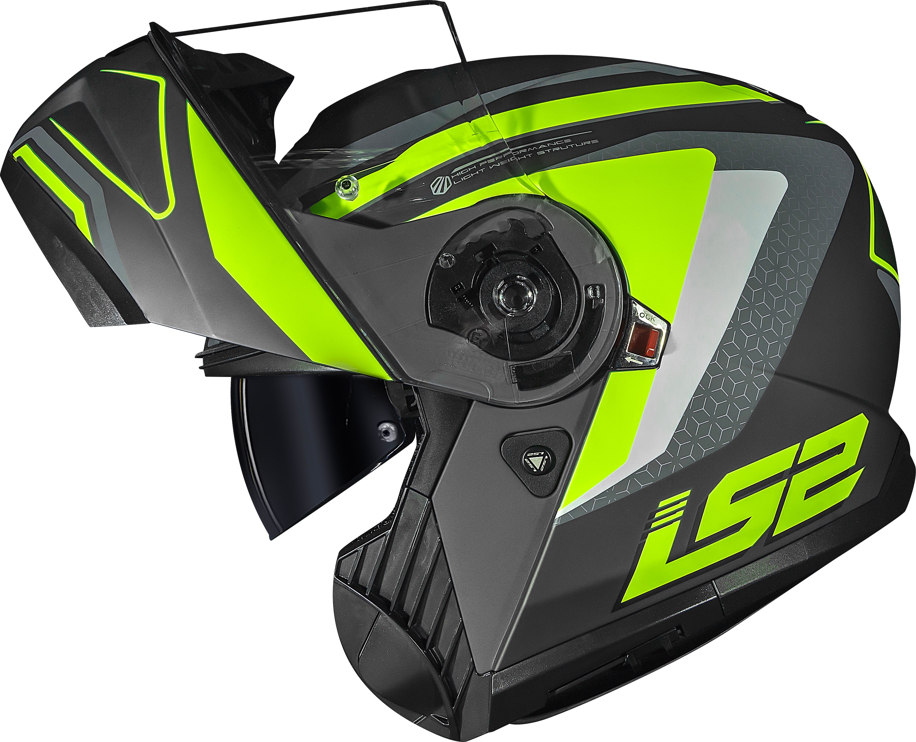 Capacete Ls2 Strobe II ff908 Phanton Amarelo Titânio