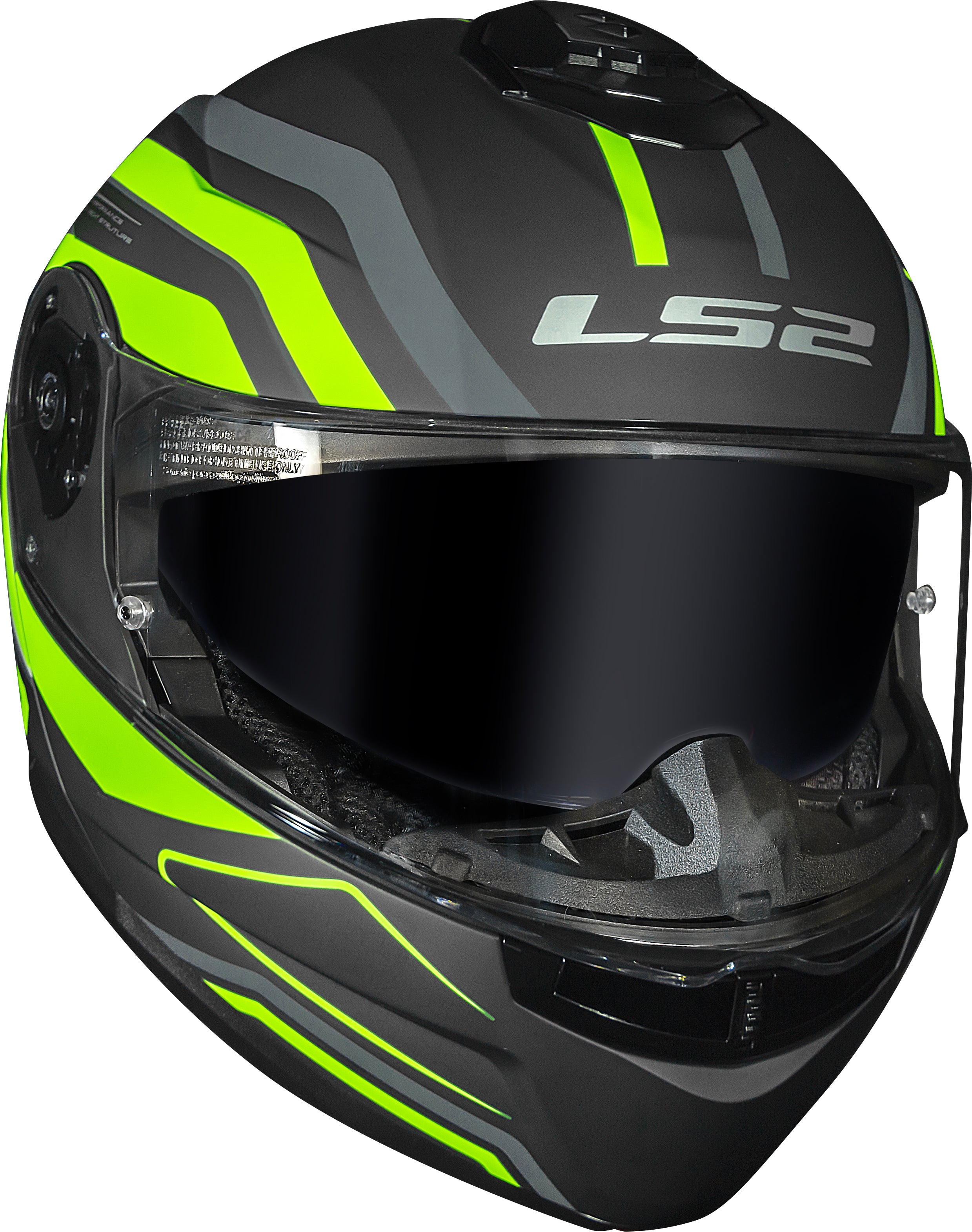 Capacete Ls2 Strobe II ff908 Phanton Amarelo Titânio