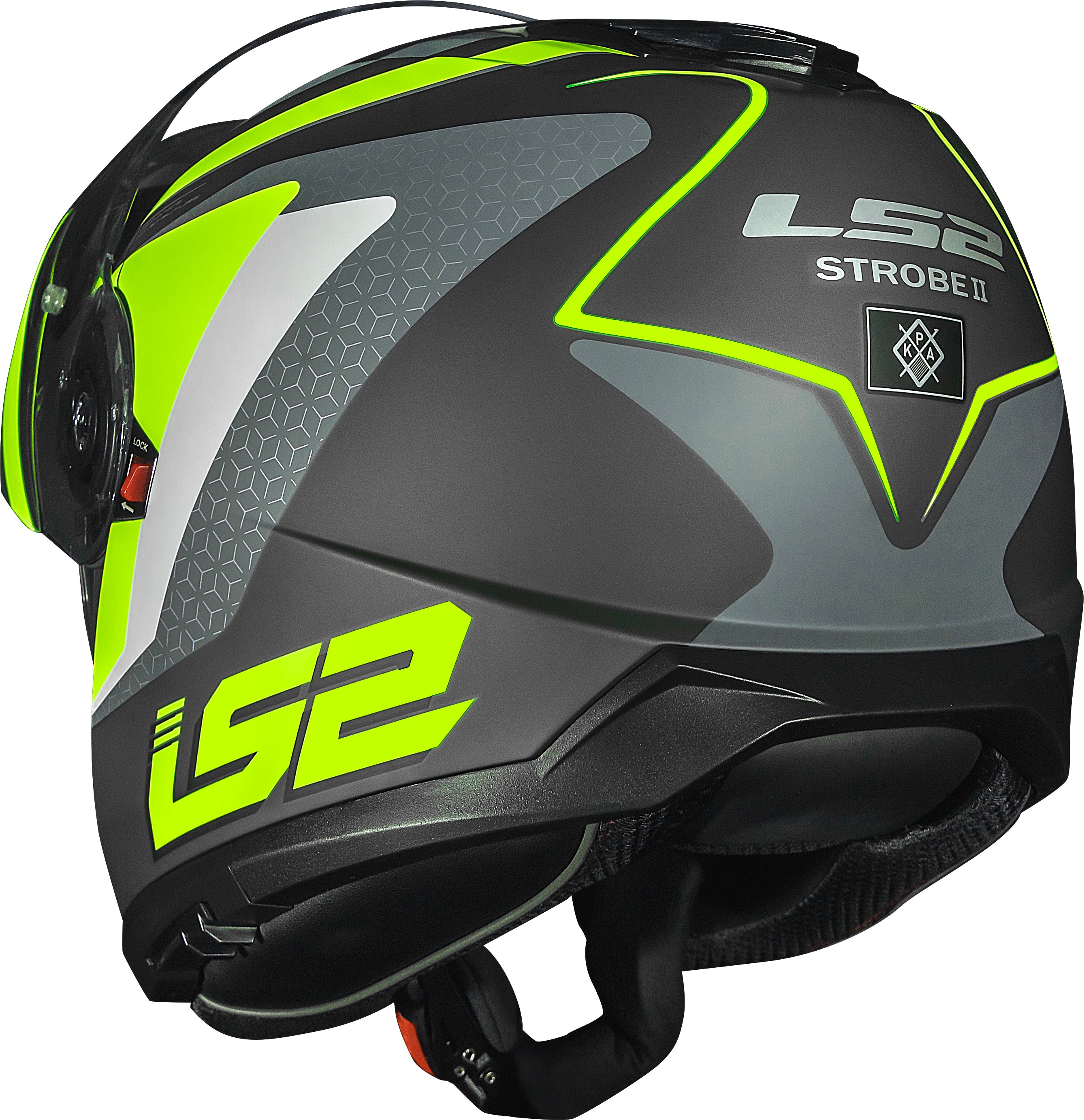Capacete Ls2 Strobe II ff908 Phanton Amarelo Titânio