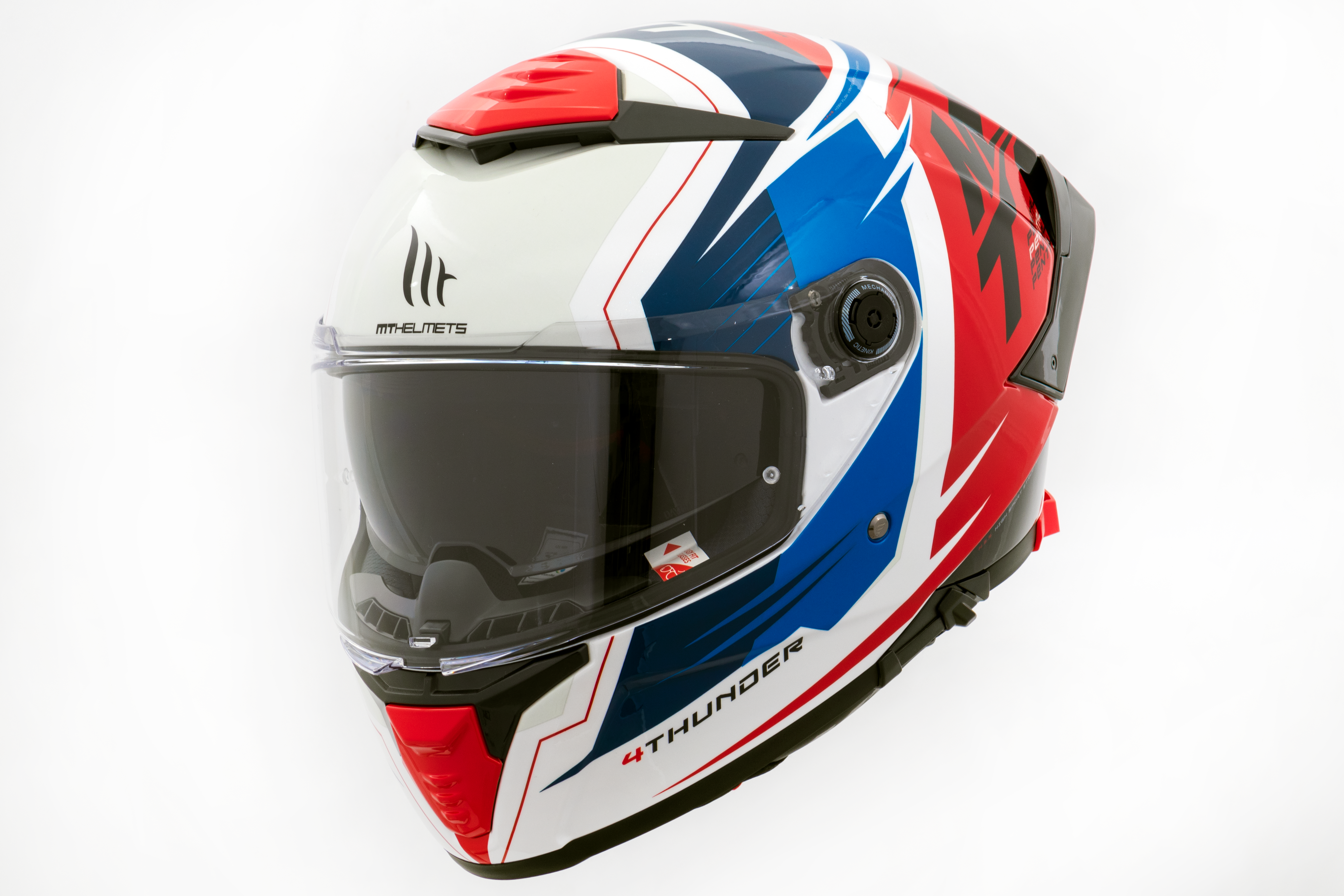 Capacete Mt Helmets Thunder 4 SV Pental A5 Vermelho Brilho