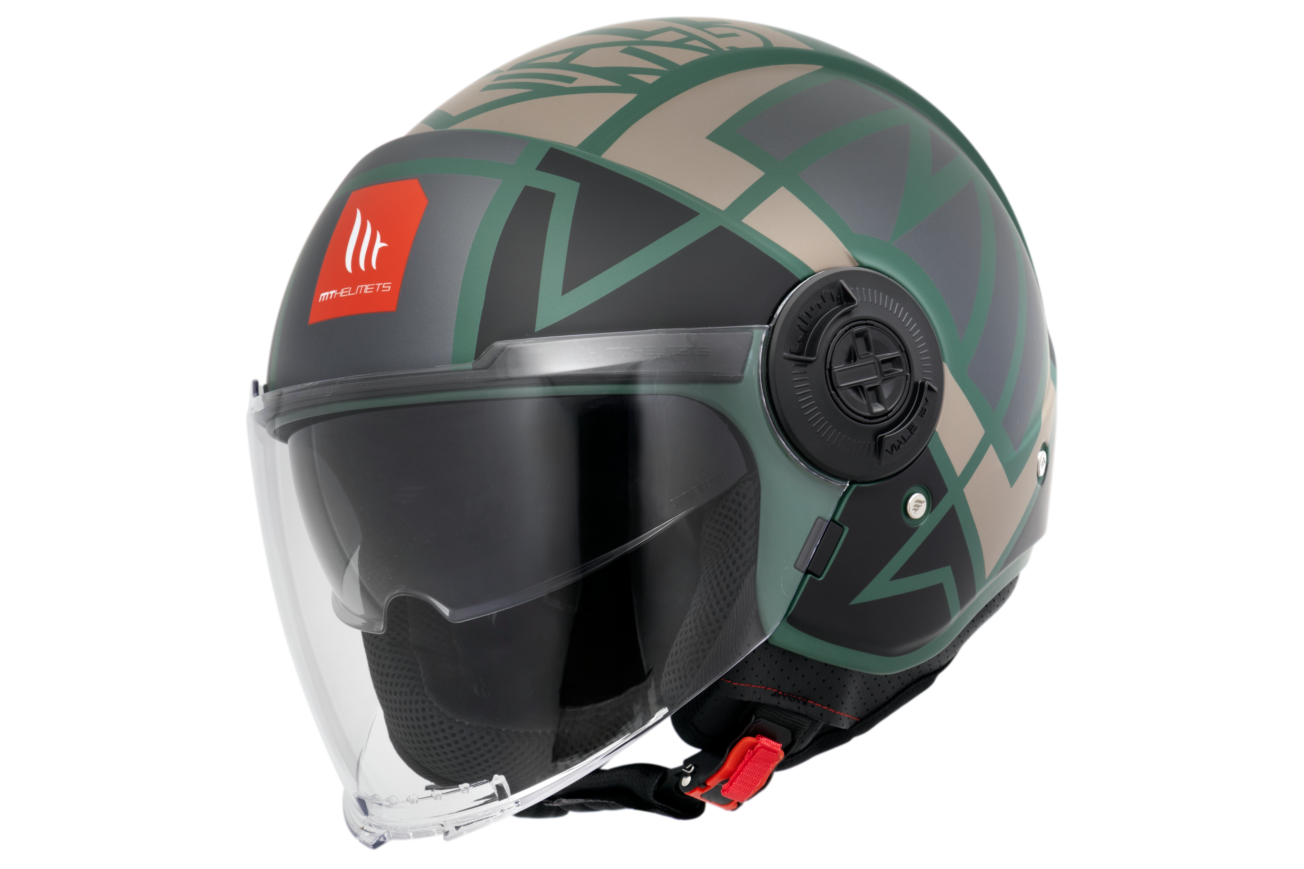 Capacete Mt Helmets Viale SV Gam C26 Verde Matte